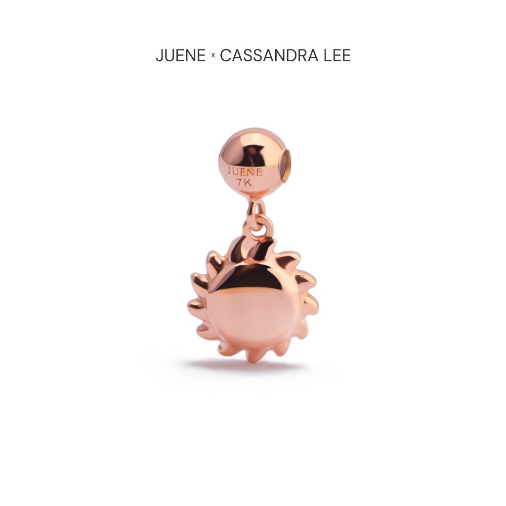 Liontin Emas 7k - Sun Gold Charm - With Love Collection - Cassandra Lee x Juene Jewelry - Juene