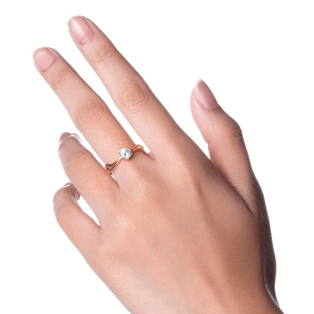 Liontin Emas 8K - Hada Gold Ring - Flux Collection - Juene Jewelry - Juene Jewelry