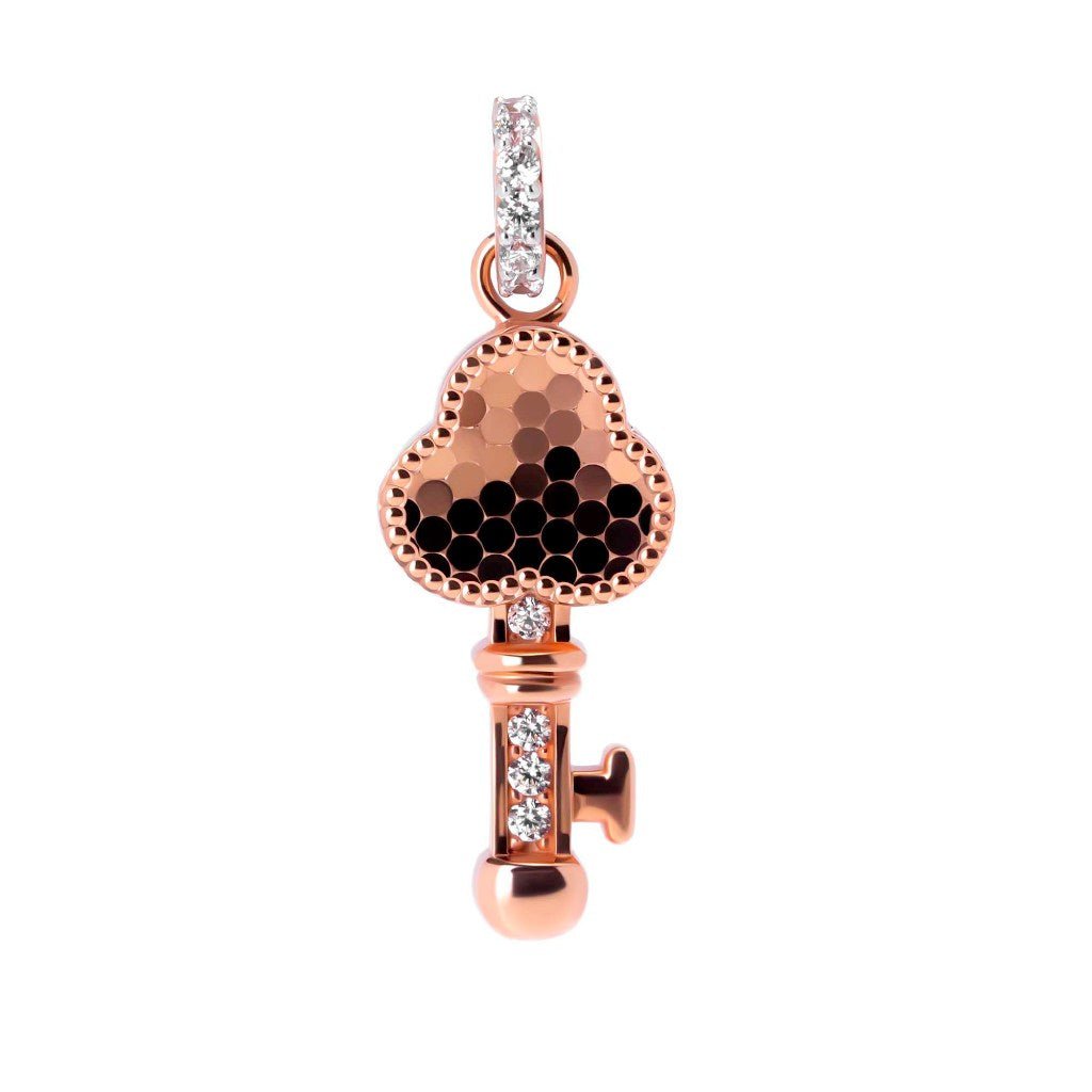 Liontin Emas 8k - Key Gold Charm - Evelina Collection - Juene Jewelry - Juene Jewelry