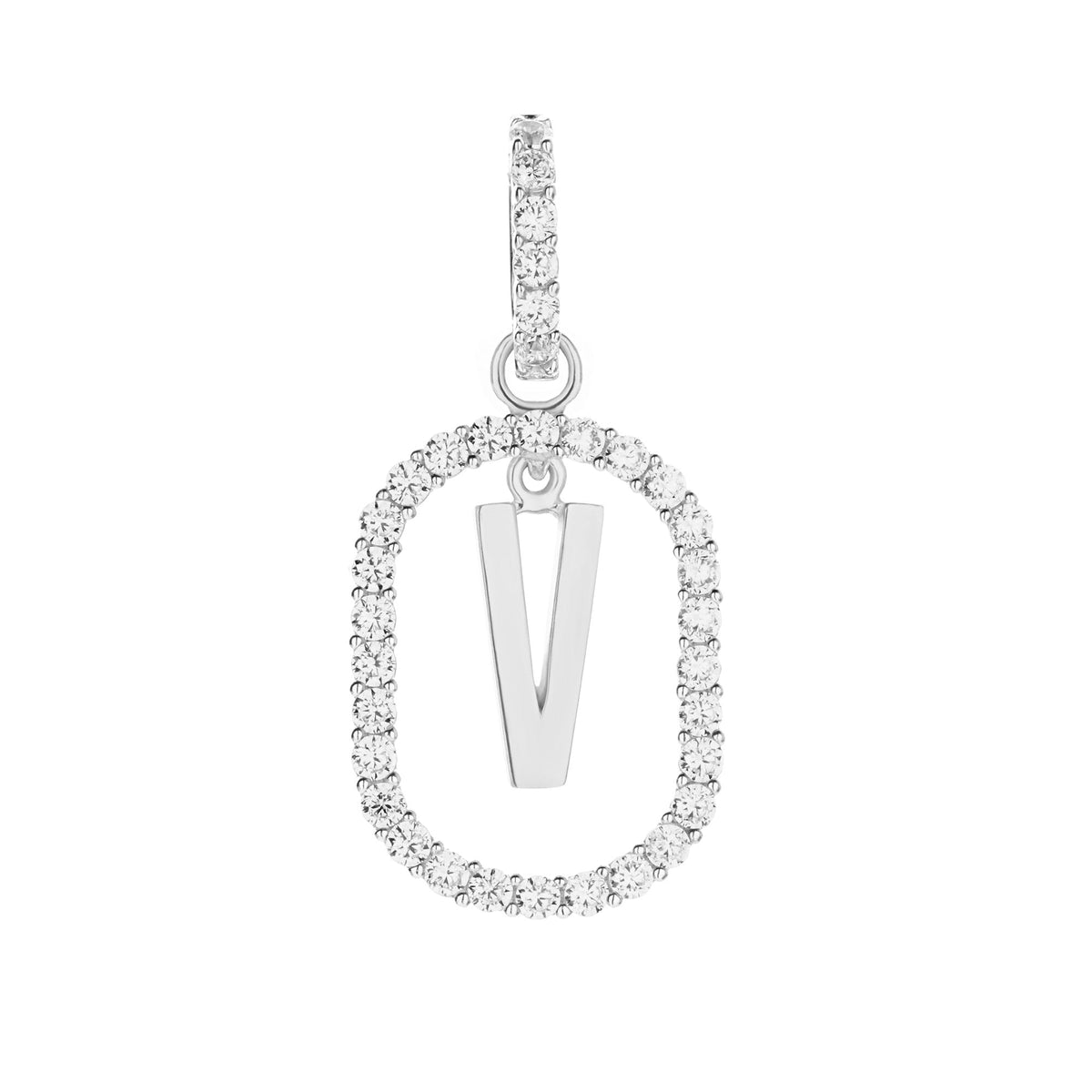 Liontin Huruf Emas 8K - Aerin V Gold Pendant - Terra Collection - Juene Jewelry - Juene