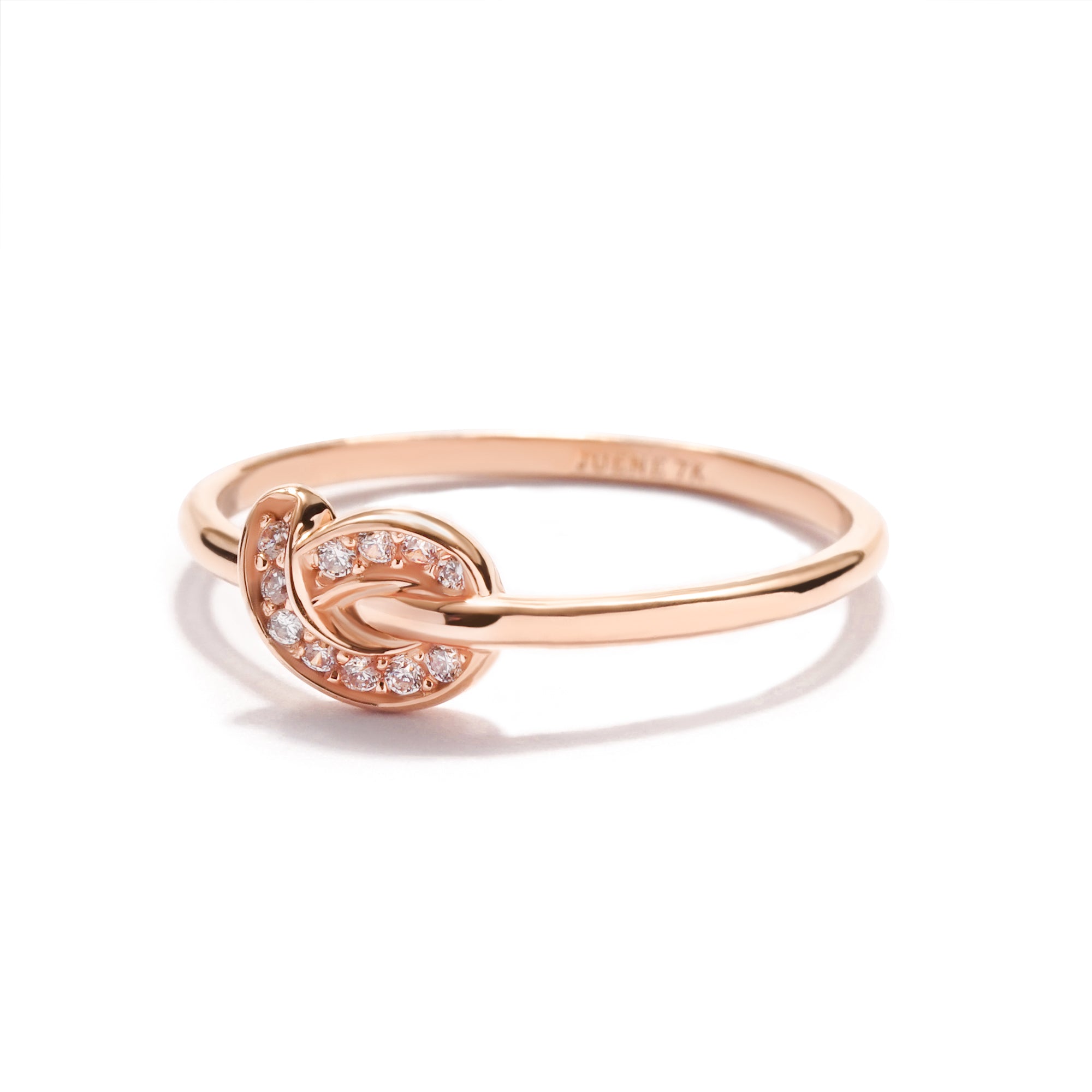 Loop Gold Ring - Twine Collection - Juene Jewelry