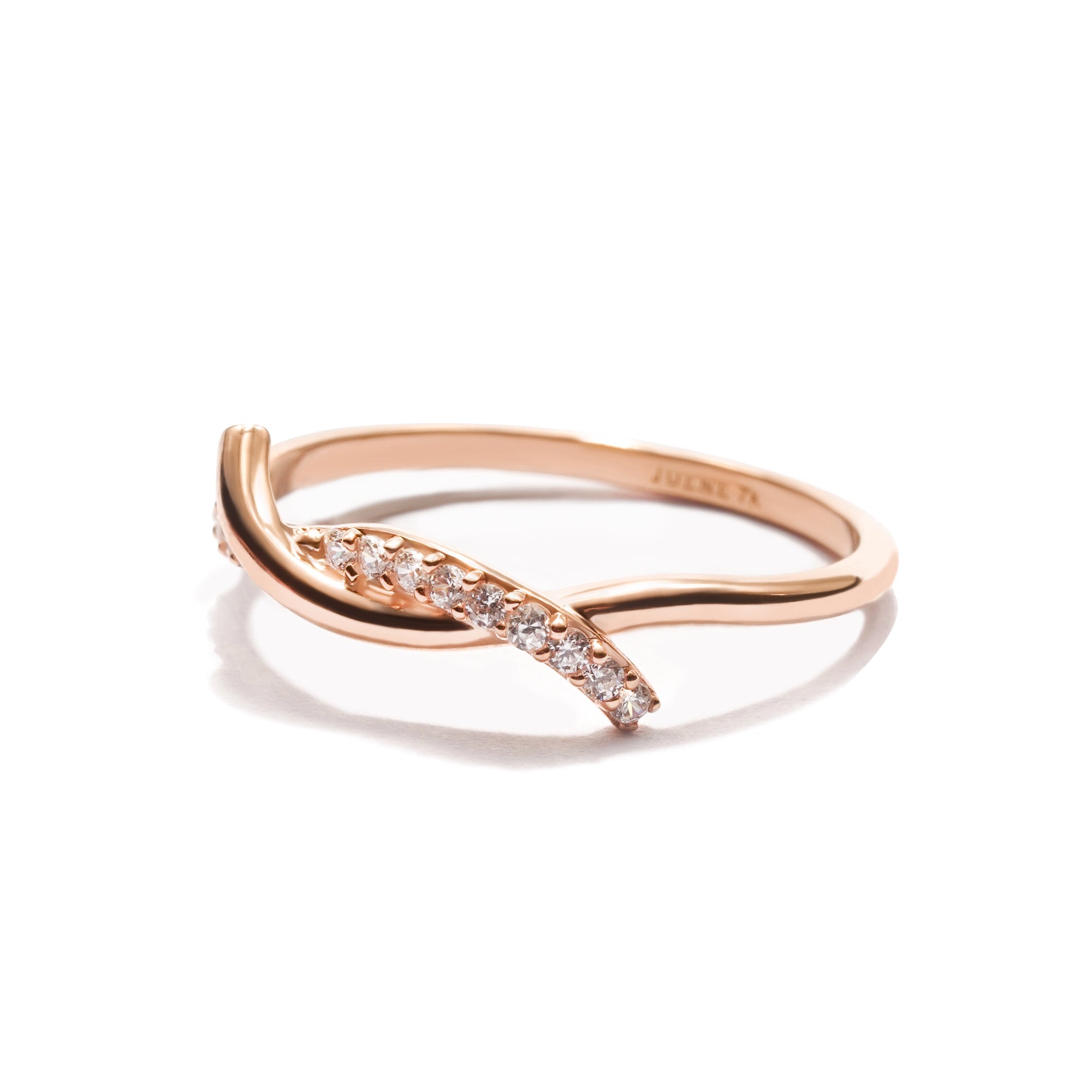 Nevya Gold Ring - Twine Collection - Juene Jewelry
