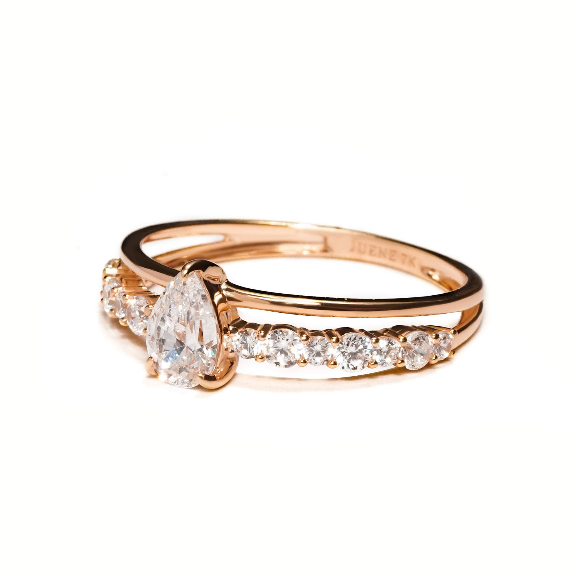 Rania Gold Ring - Serene Collection - Juene Jewelry