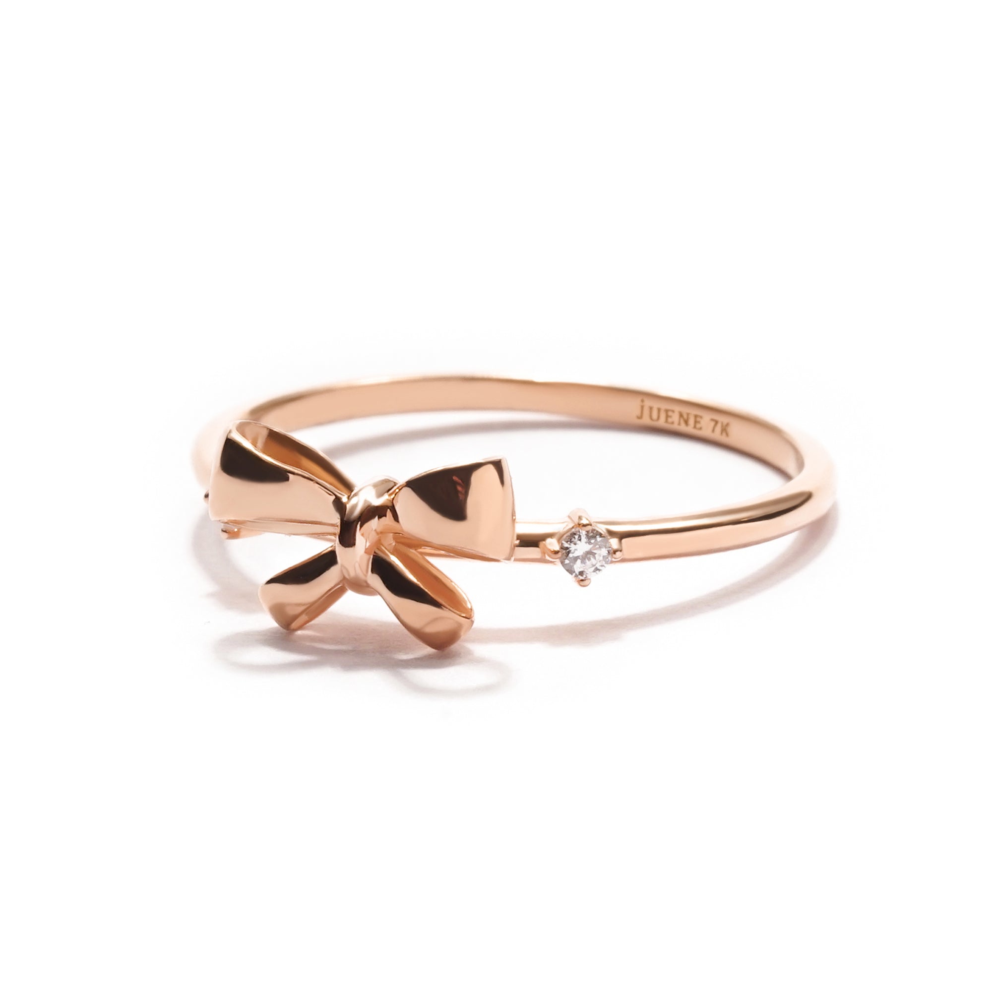 Ribbon Gold Ring - Twine Collection - Juene Jewelry