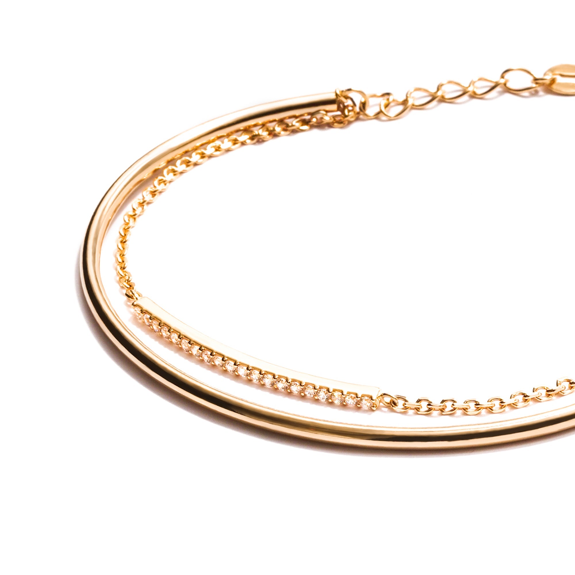 Tarly Gold Bracelet - Twine Collection - Juene Jewelry