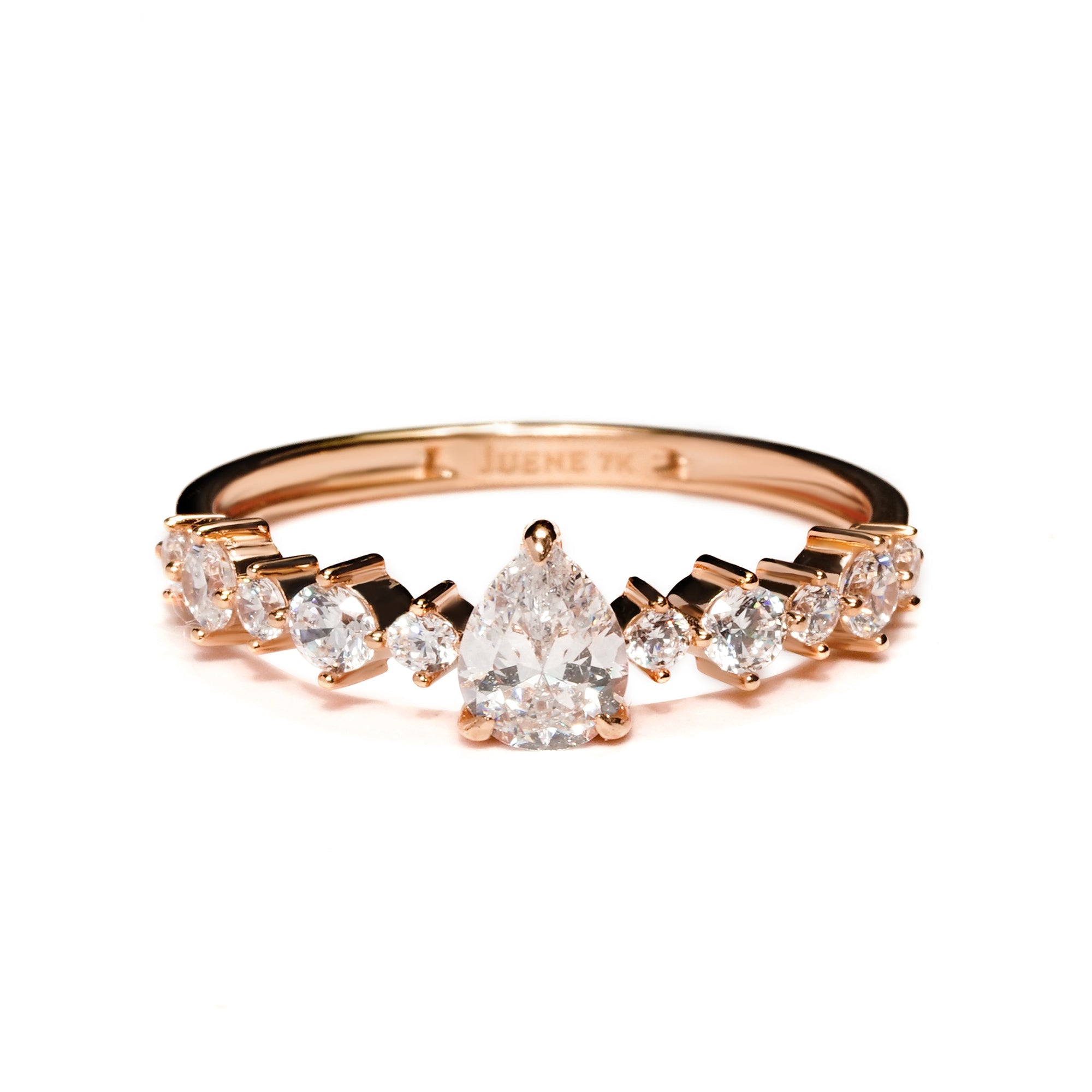 Zahara Gold Ring - Serene Collection - Juene Jewelry