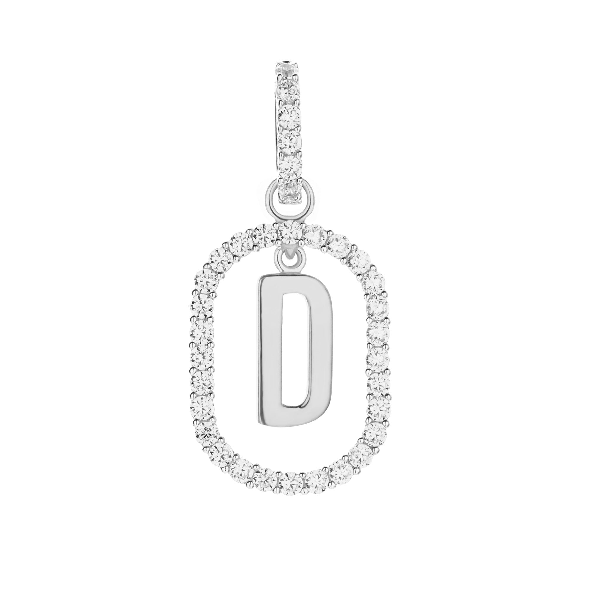 Aerin D Gold Pendant - Initial Pendant - Juene Jewelry