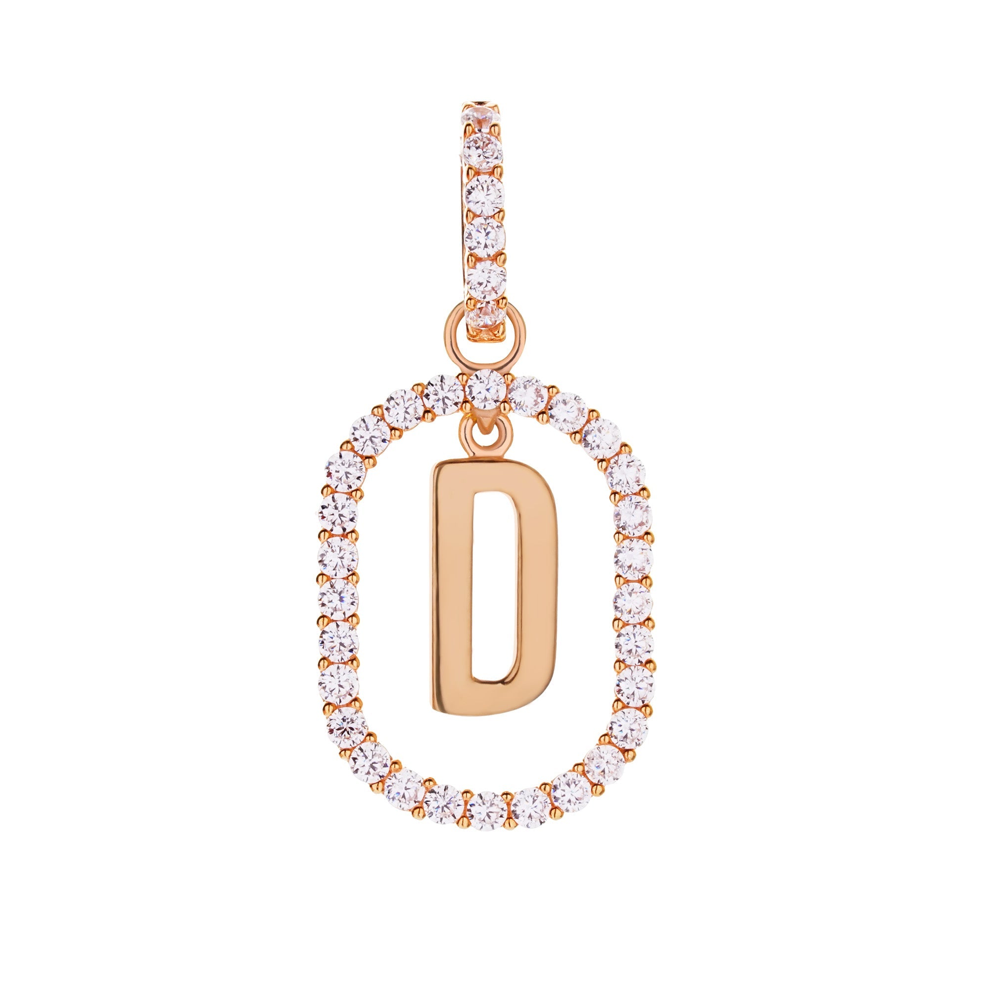 Aerin D Gold Pendant - Initial Pendant - Juene Jewelry