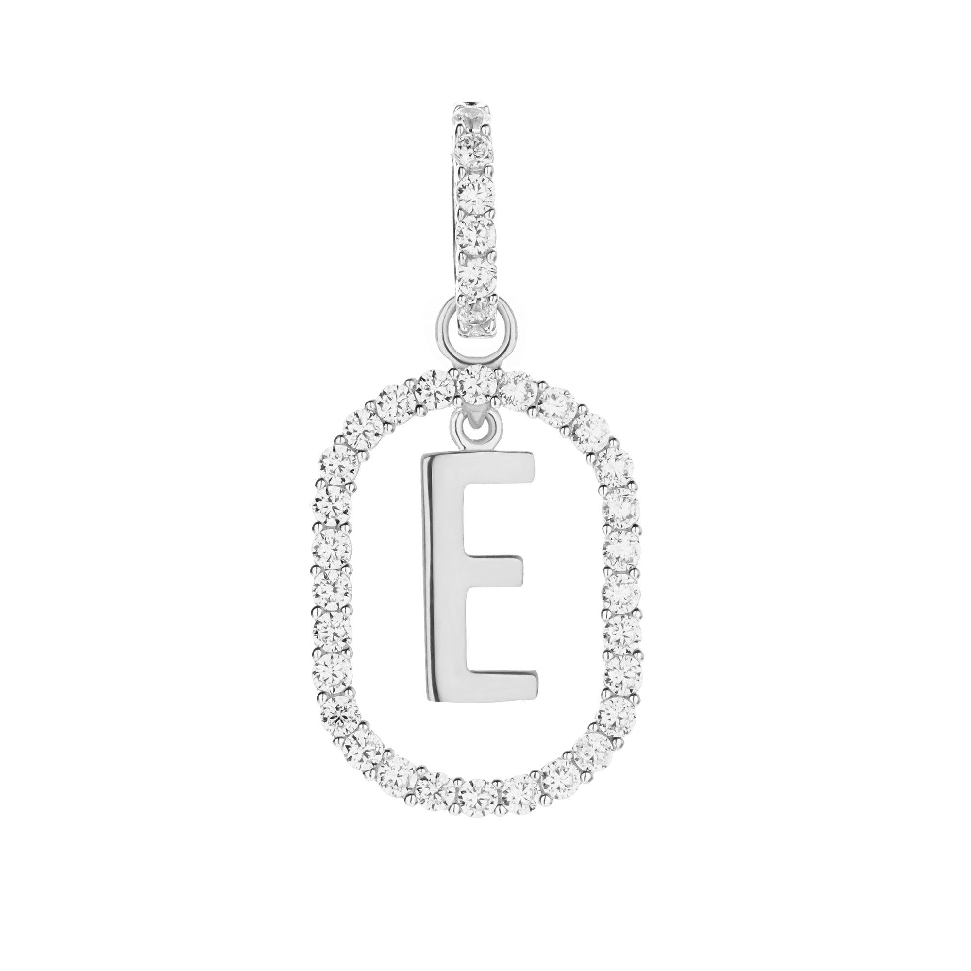 Aerin E Gold Pendant - Initial Pendant - Juene Jewelry