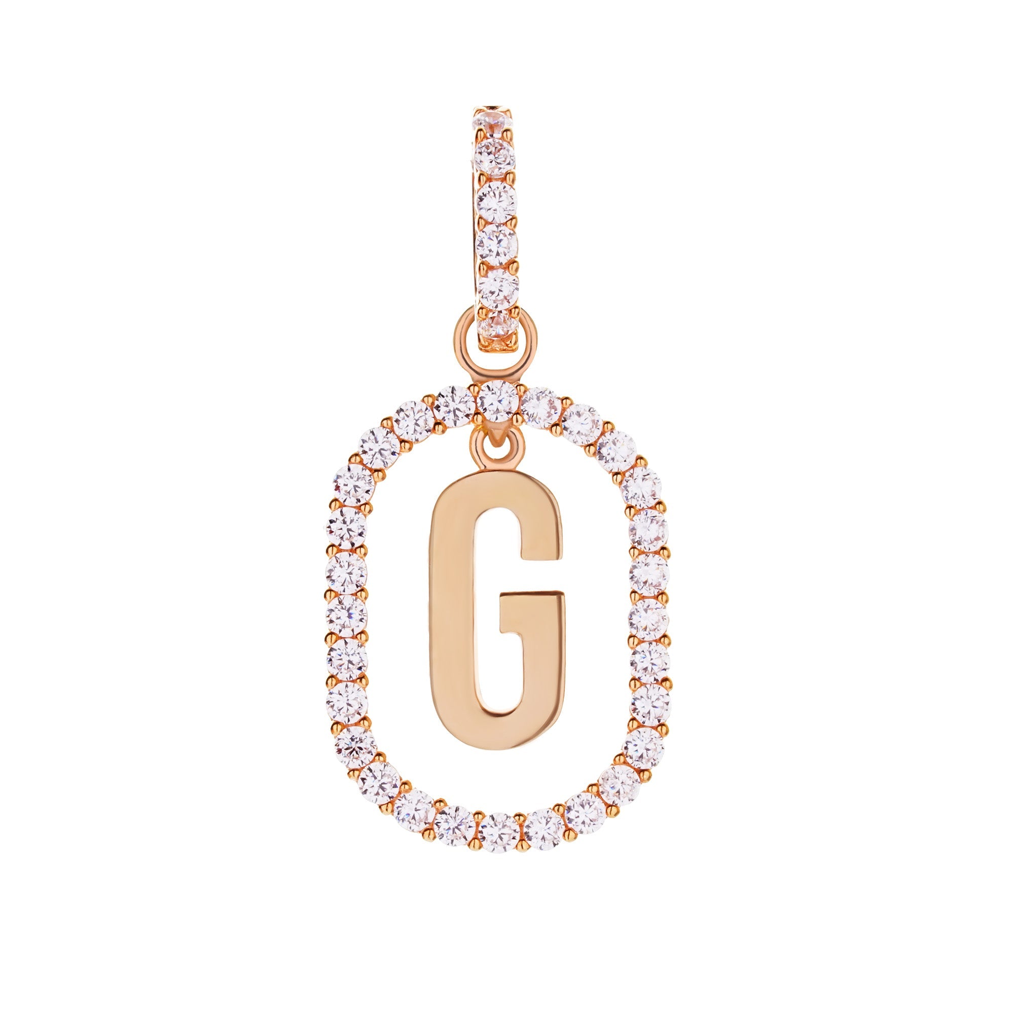 Aerin G Gold Pendant - Initial Pendant - Juene Jewelry