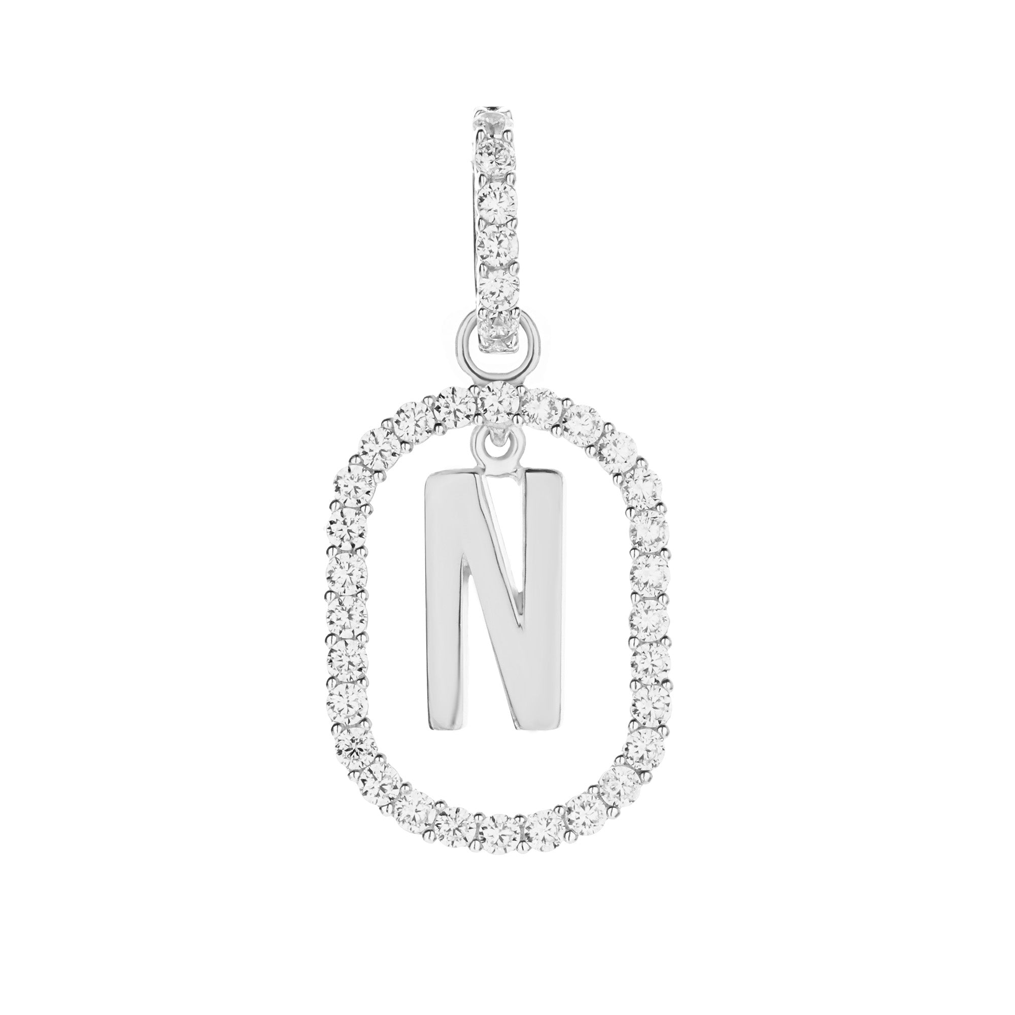 Aerin N Gold pendant - Initial Pendant - Juene Jewelry