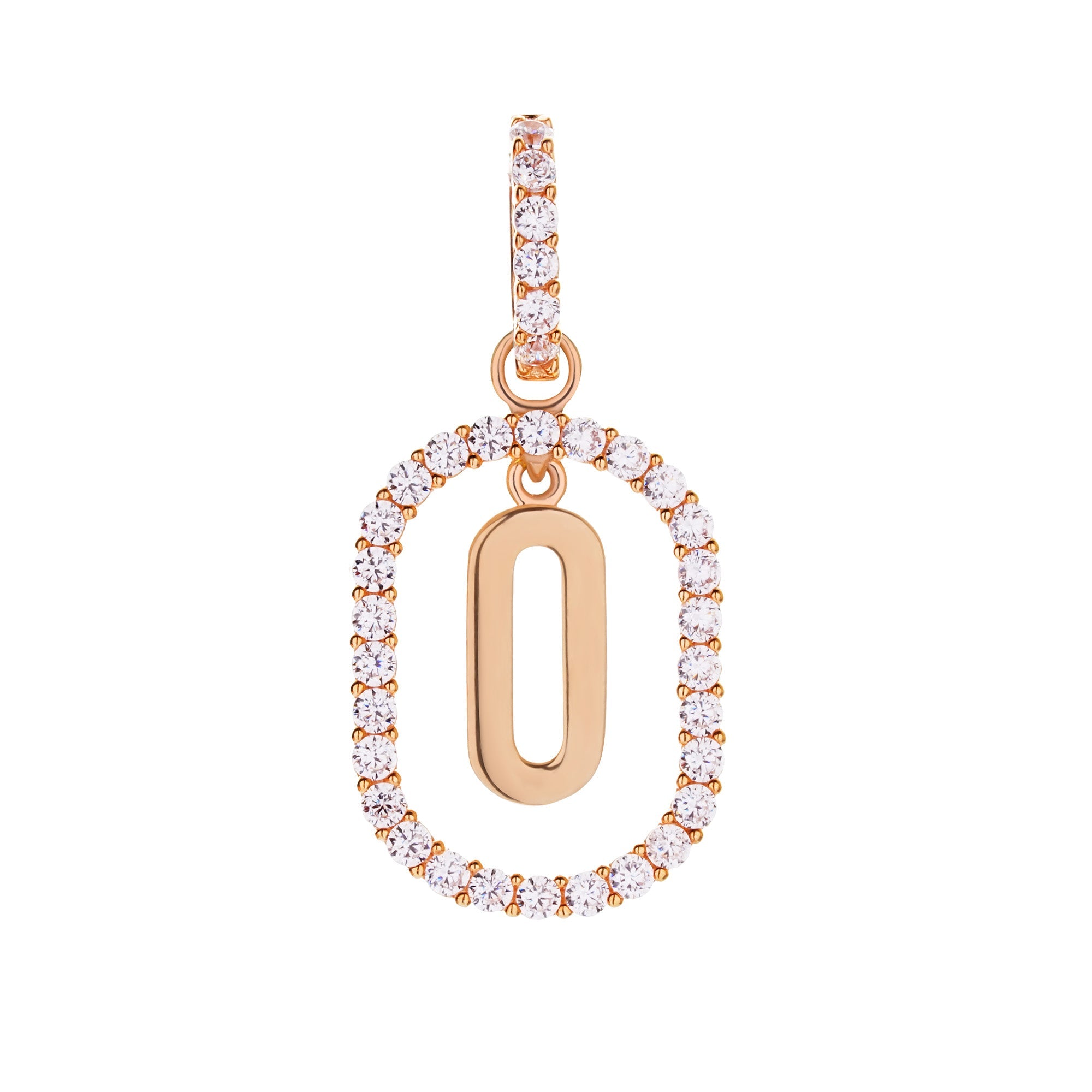 Aerin O Gold Pendant - Initial Pendant - Juene Jewelry