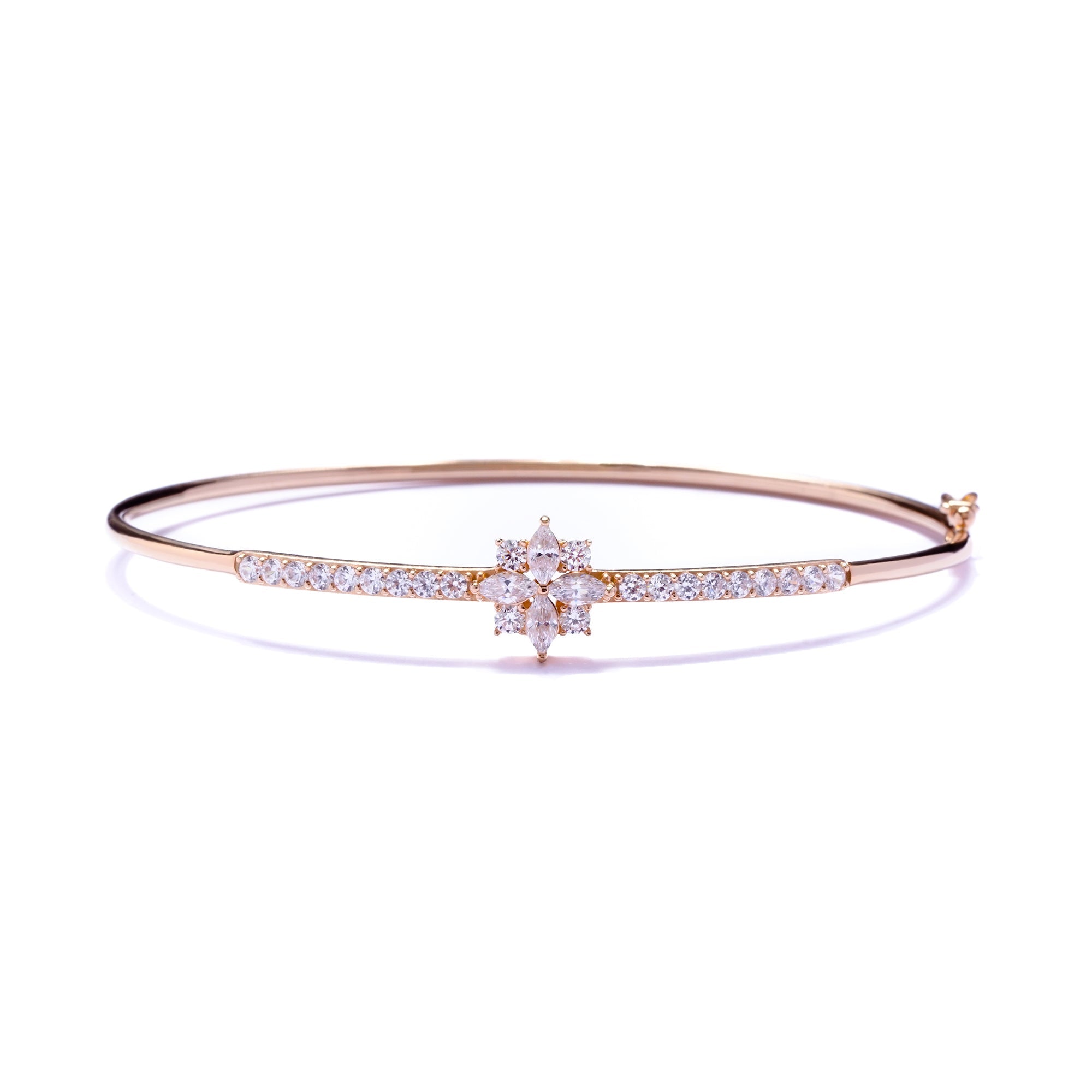 Ailsa Gold Bangle - Sparkle & Joy - Juene Jewelry