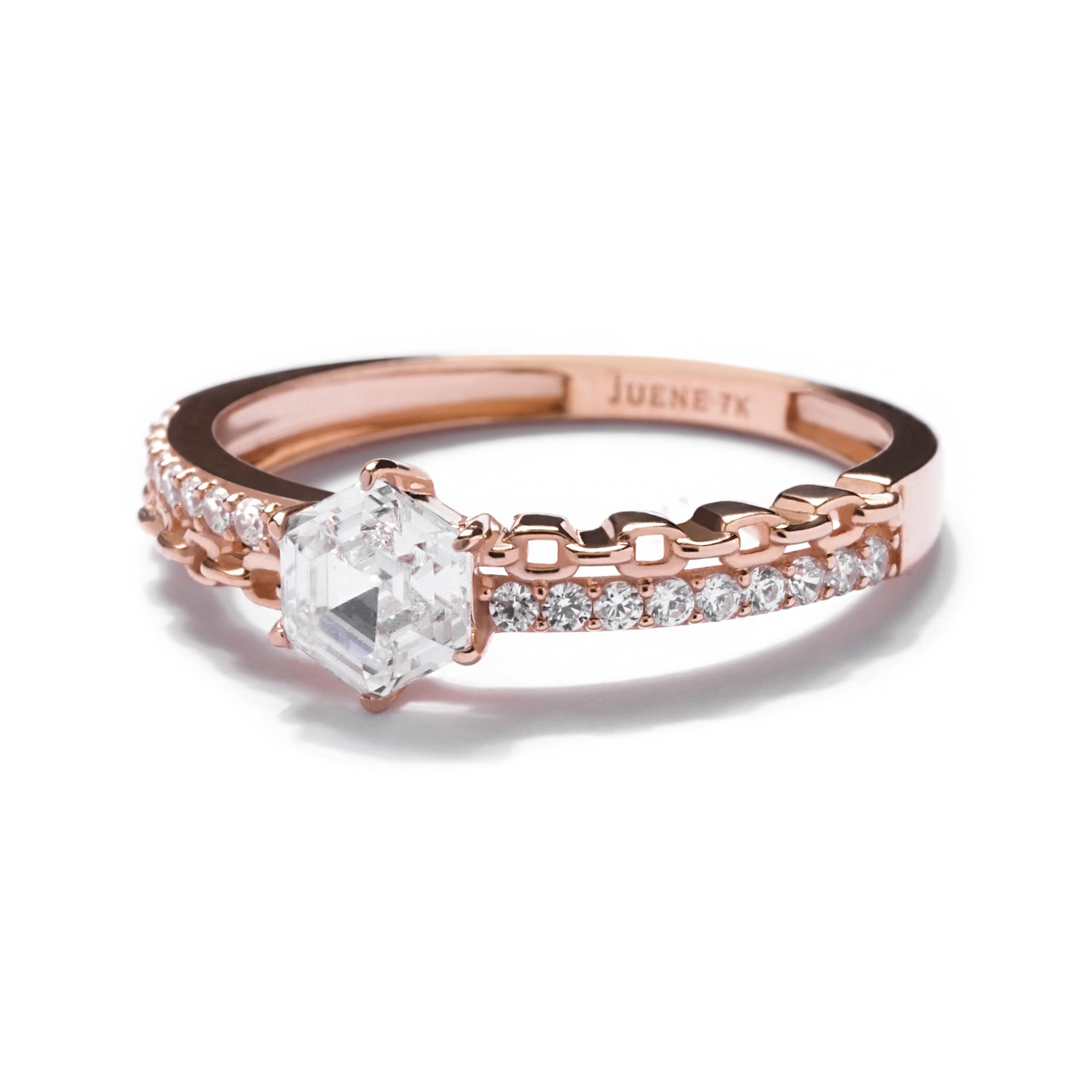 Anna Gold Ring - Sparkle & Joy - Juene Jewelry
