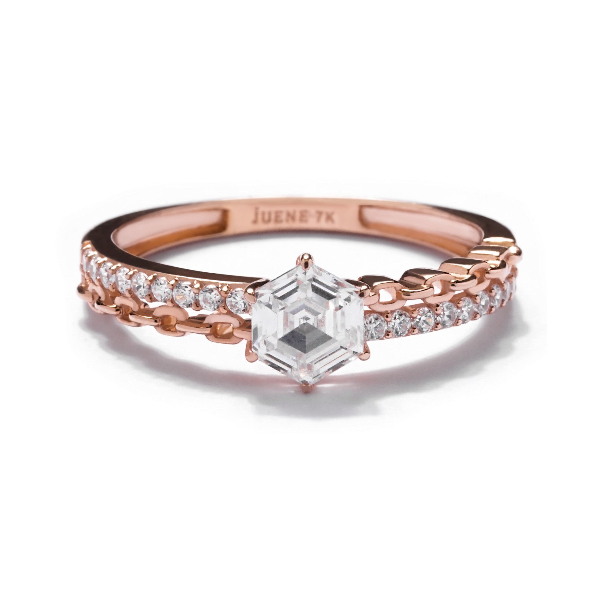Anna Gold Ring - Sparkle & Joy - Juene Jewelry
