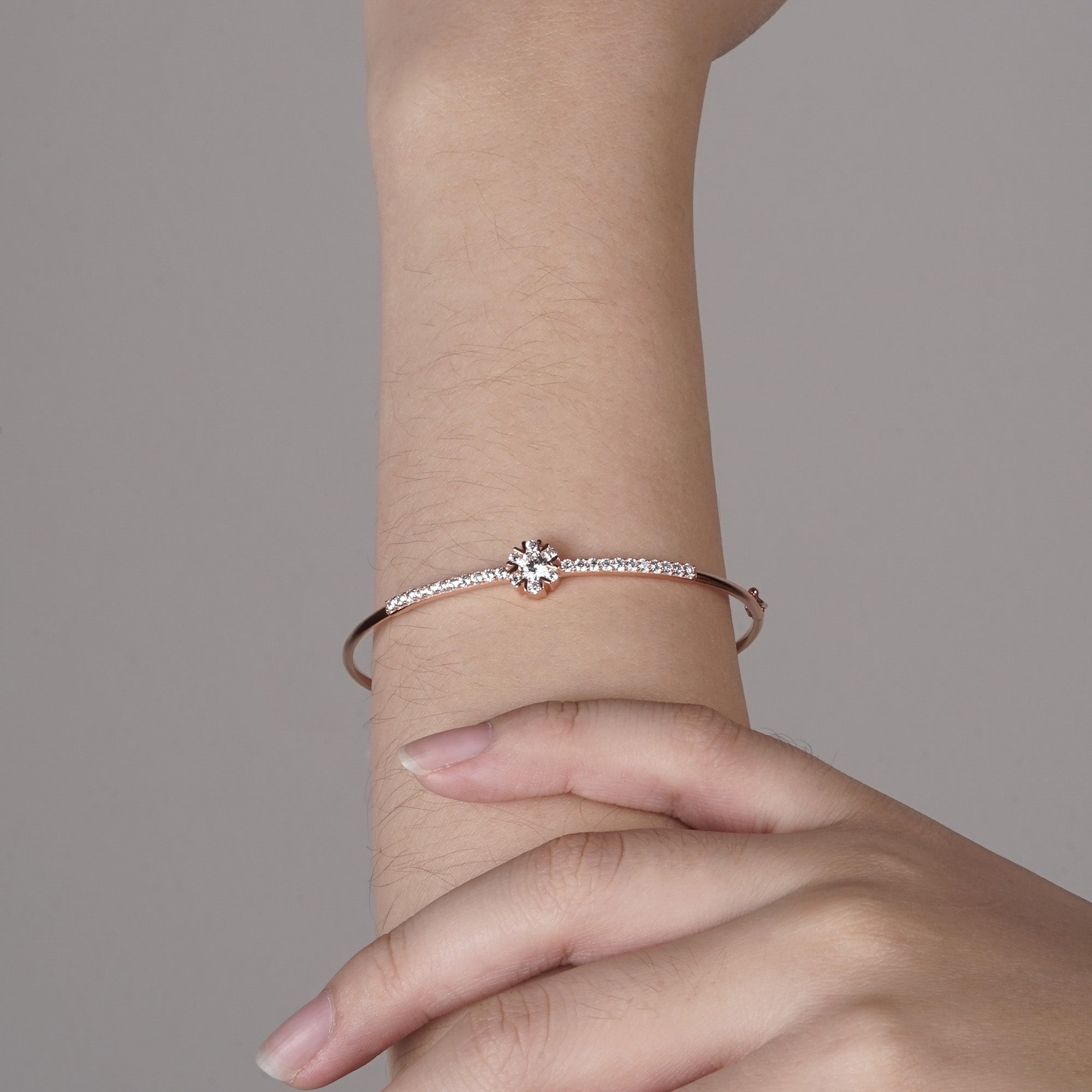 Avery Gold Bangle - Sparkle & Joy - Juene Jewelry