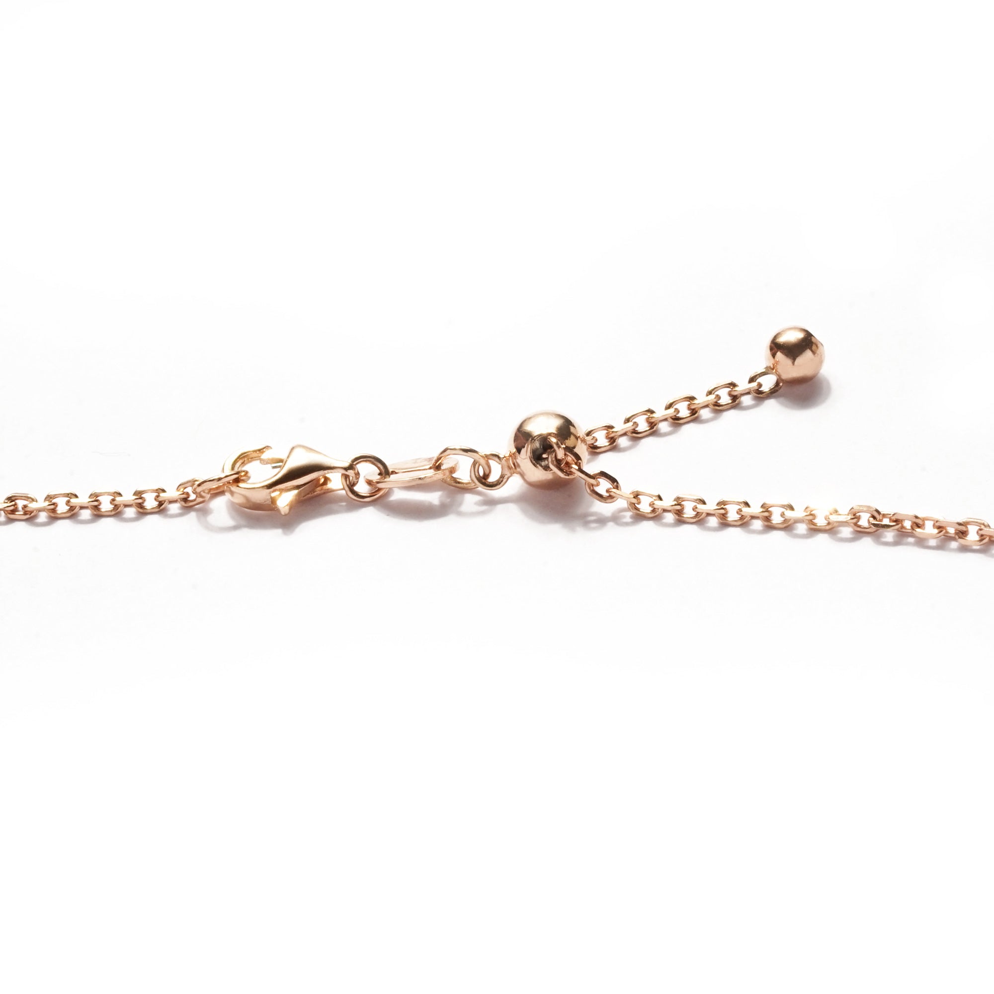 Azalea Gold Necklace - Rosy Pink - Juene Jewelry