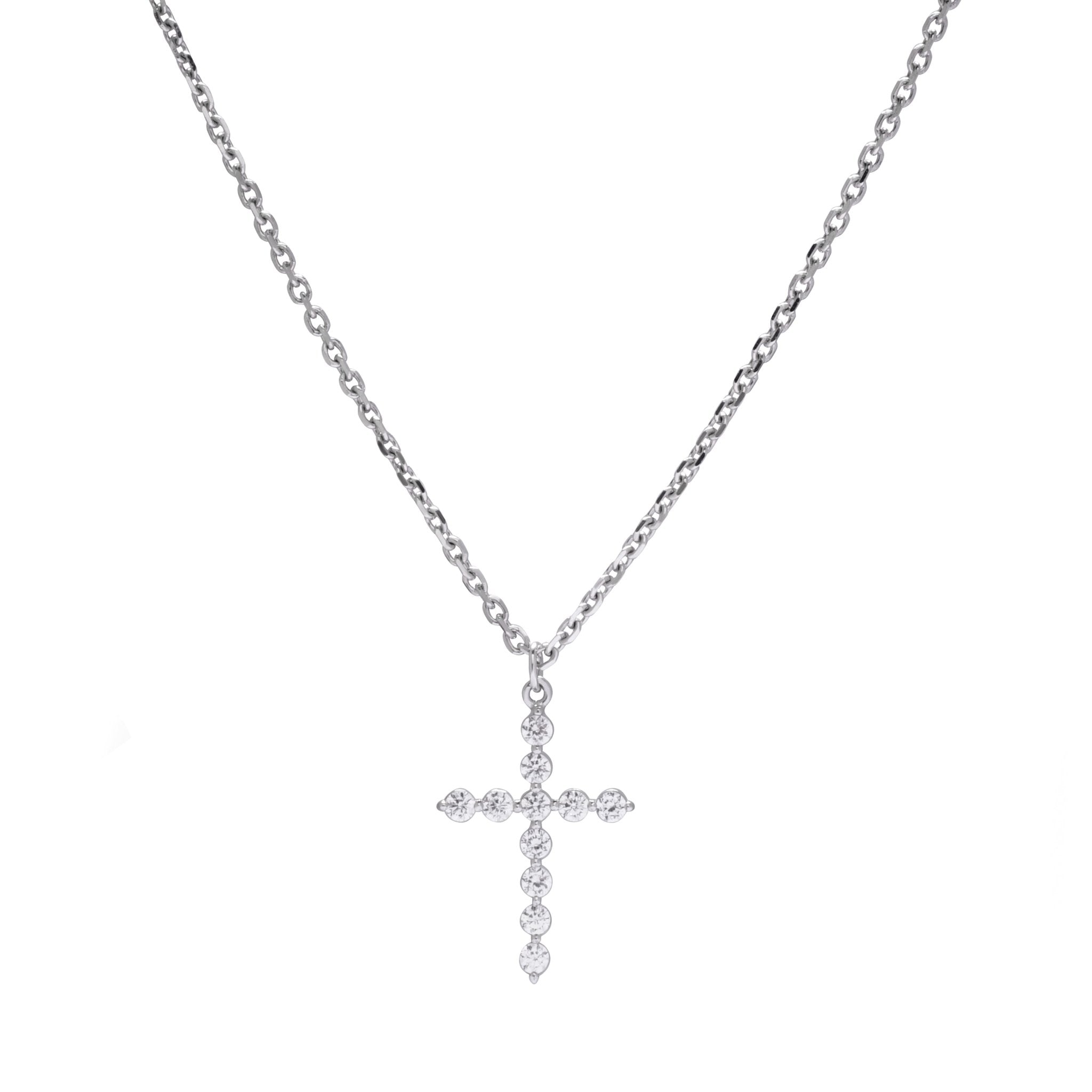 Cross Gold Necklace - Sparkle & Joy - Juene Jewelry