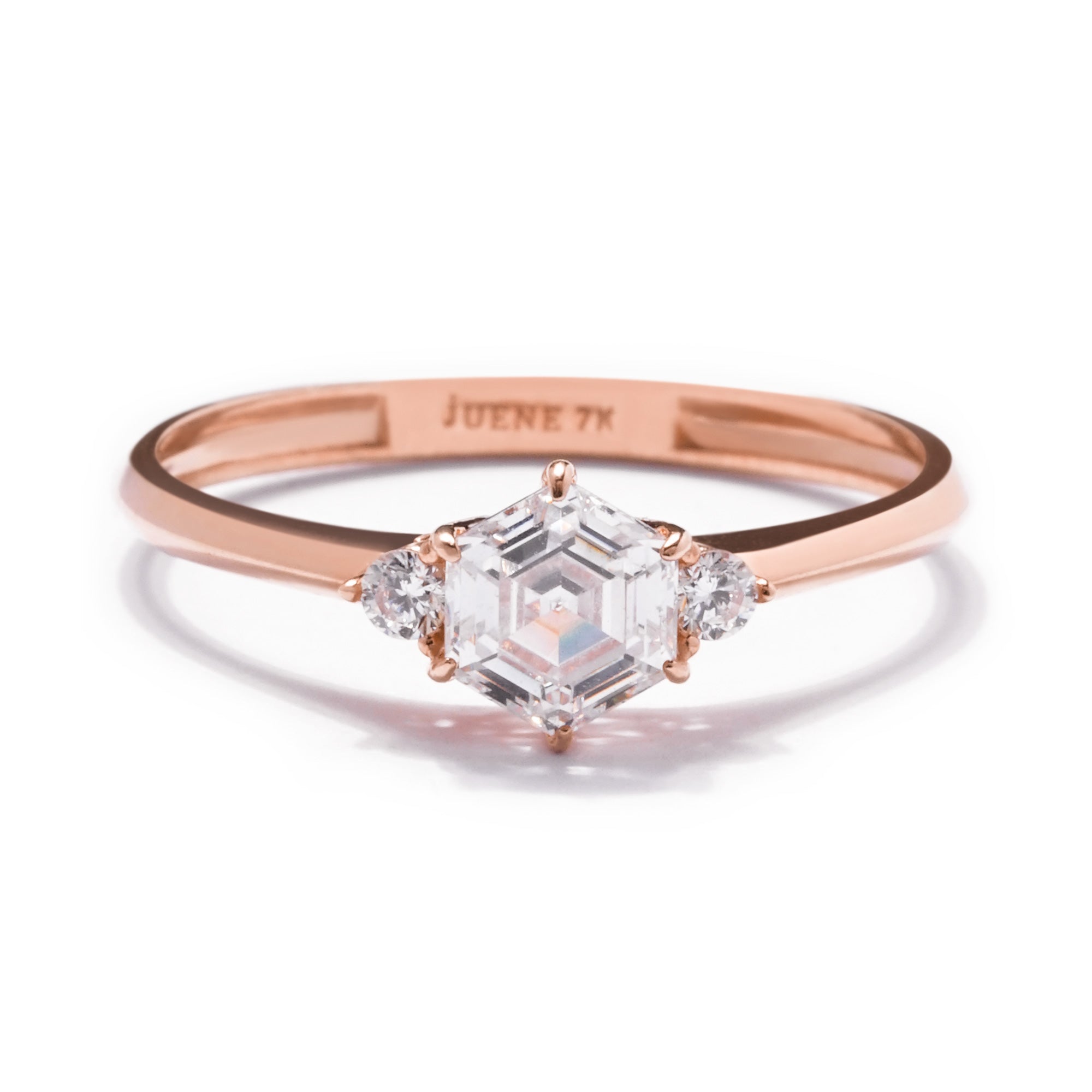 Elise Gold Ring - Sparkle & Joy - Juene Jewelry