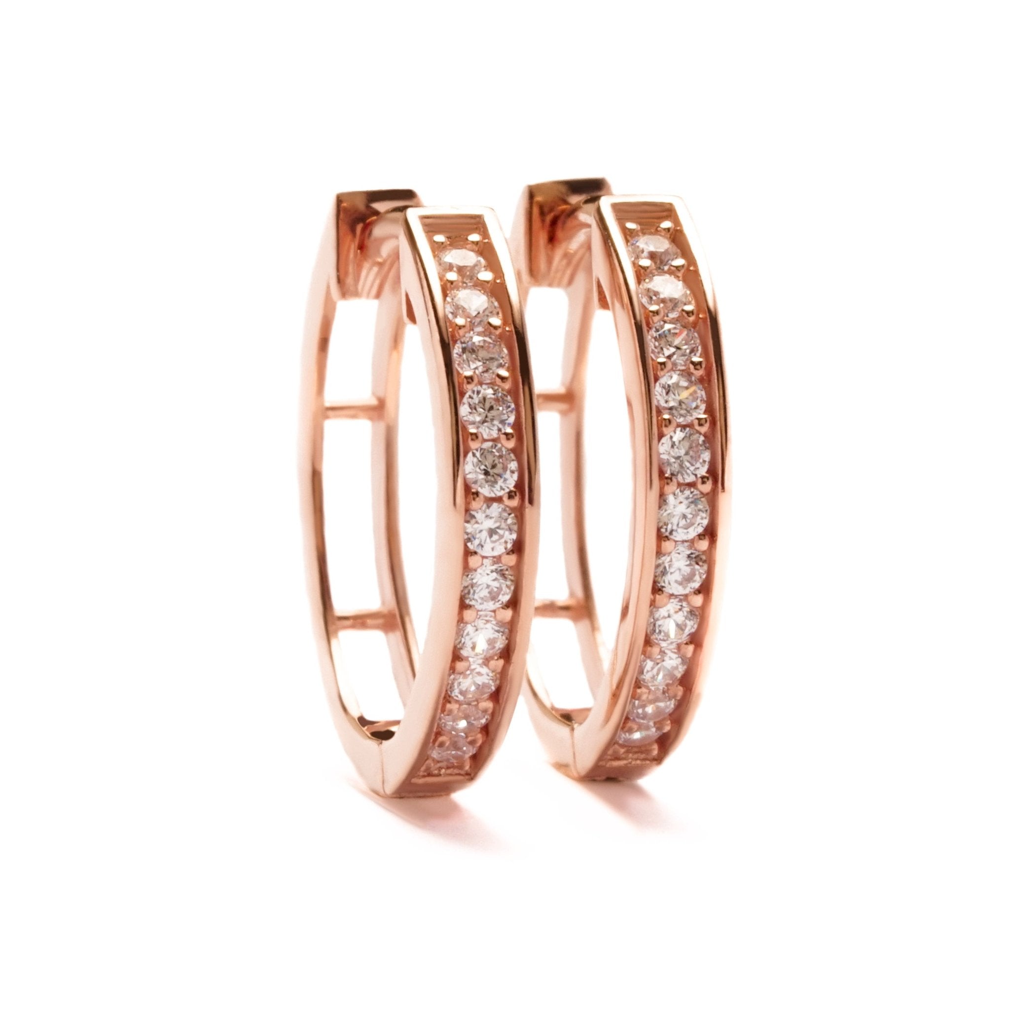 Ella Gold Hoops Earring - Modest Collection - Juene Jewelry