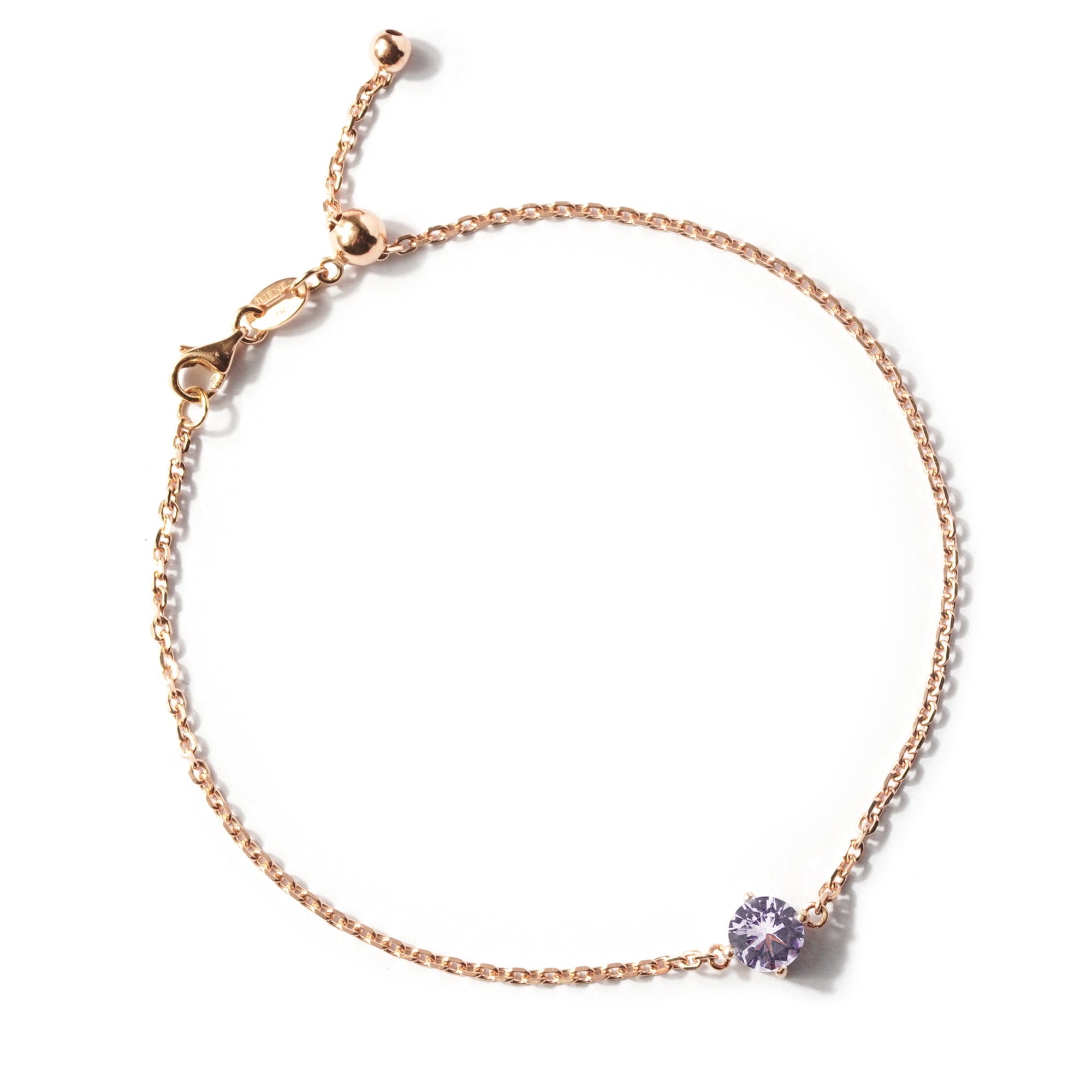 Gloria Gold Bracelet - Violet - Juene Jewelry