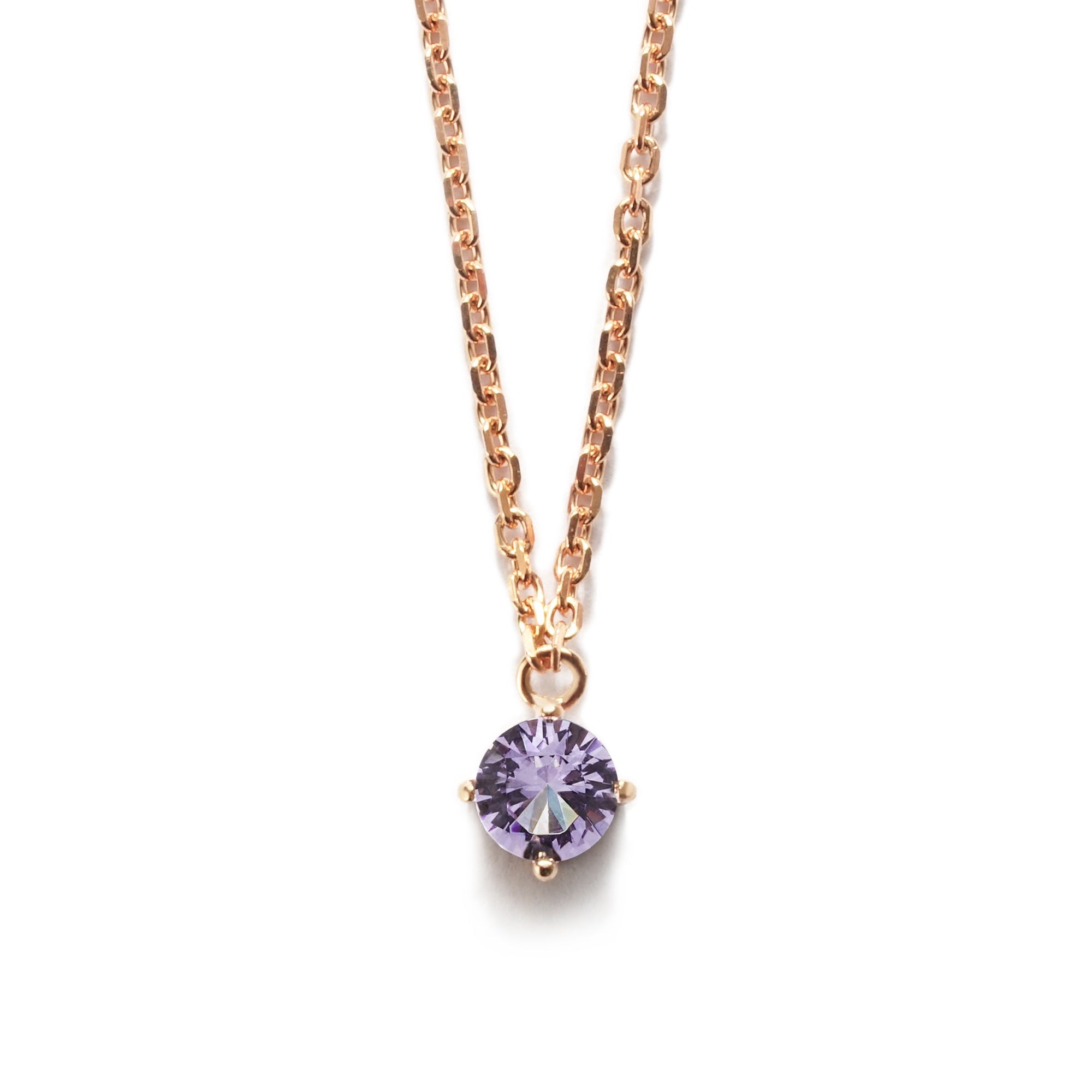 Gloria Gold Necklace - Violet - Juene Jewelry