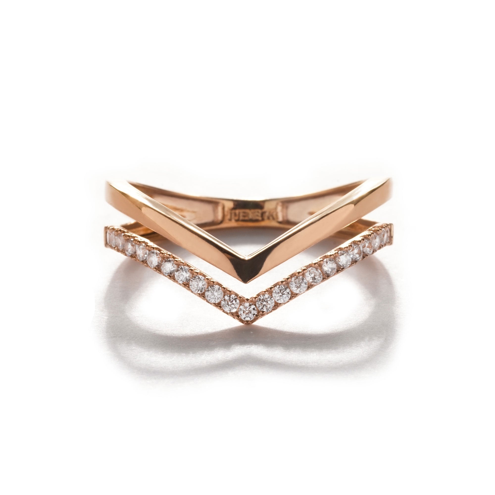 Iris Solitaire Gold Ring - Florence