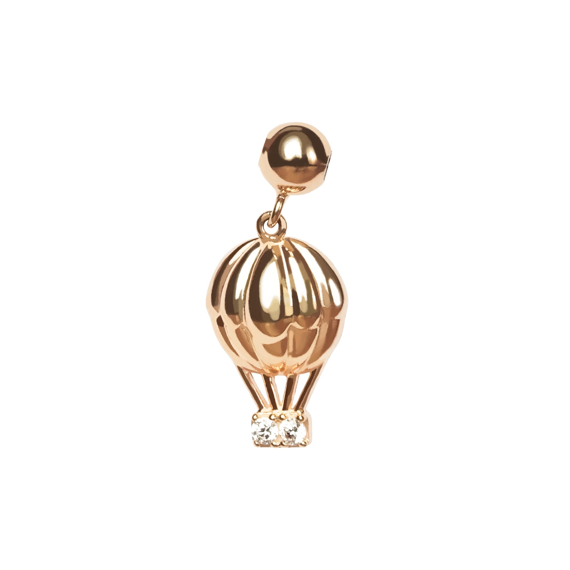 Juene Jewelry (7K) - Air Balloon Gold Pendant - Juene Jewelry