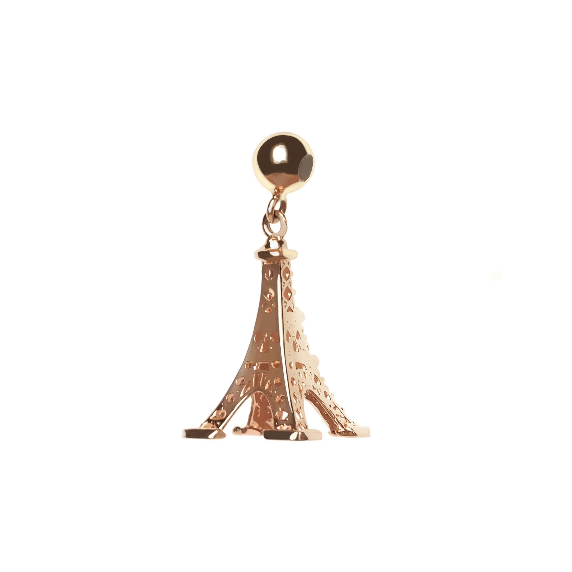 Juene Jewelry (7K) - Eiffel Gold Pendant - Juene Jewelry