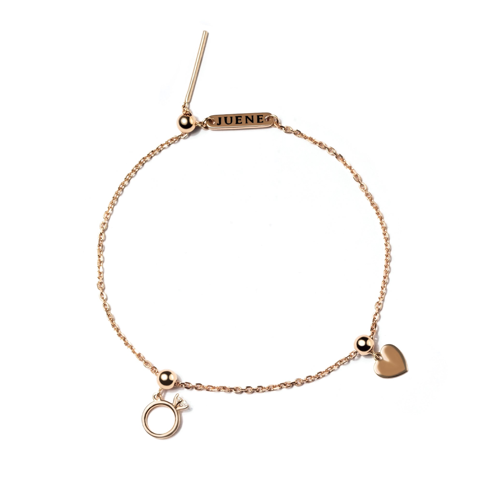 Juene Jewelry (7K) - LOVE RING BRACELET - Juene Jewelry