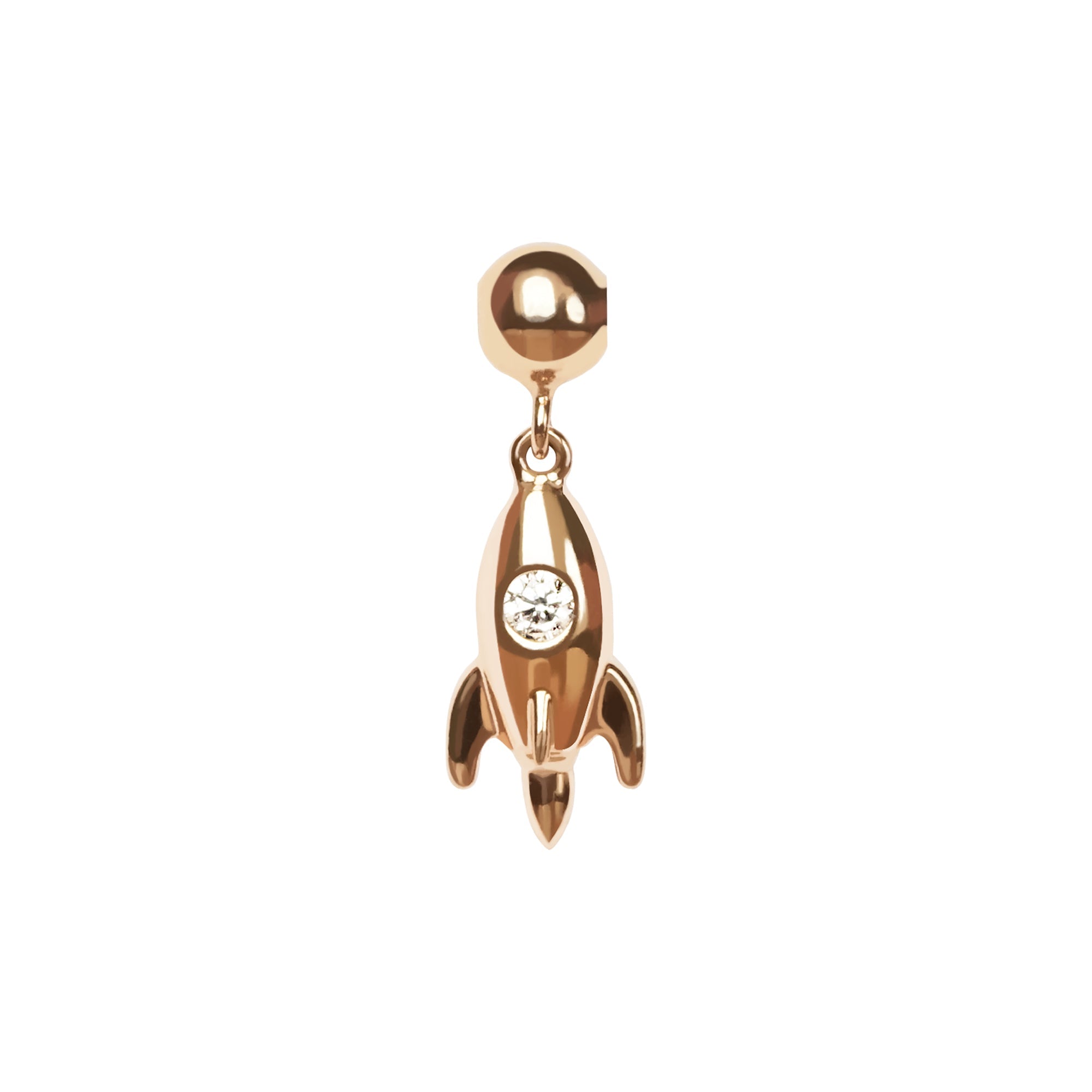 Juene Jewelry (7K) - Rocket Gold Pendant - Juene Jewelry