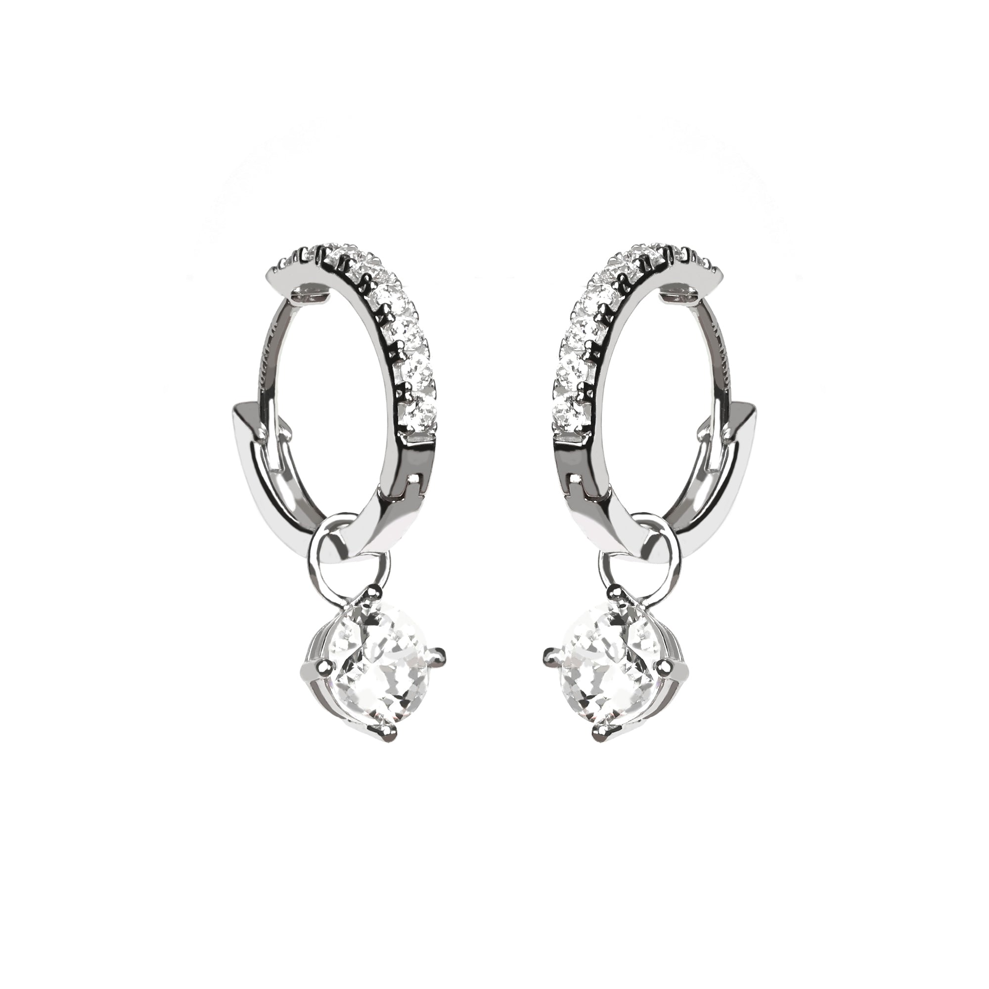 Juene Jewelry (7K) - ROUND HOOPS GOLD EARRINGS - Juene Jewelry