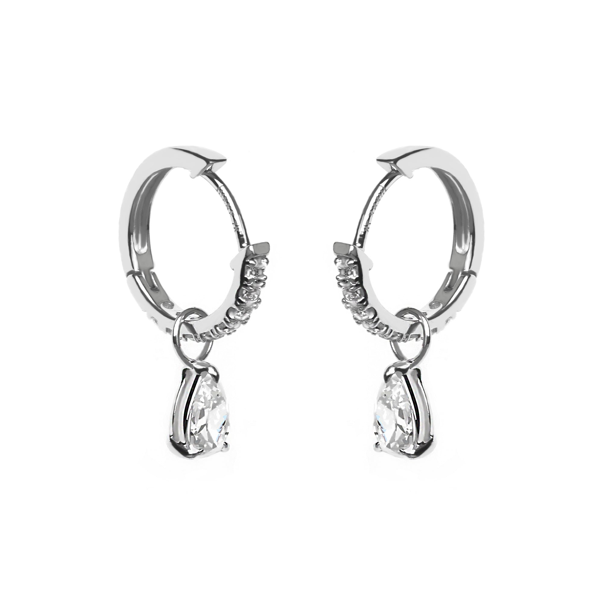Juene Jewelry (7K) - VERENCIA HOOPS GOLD EARRINGS - Juene Jewelry