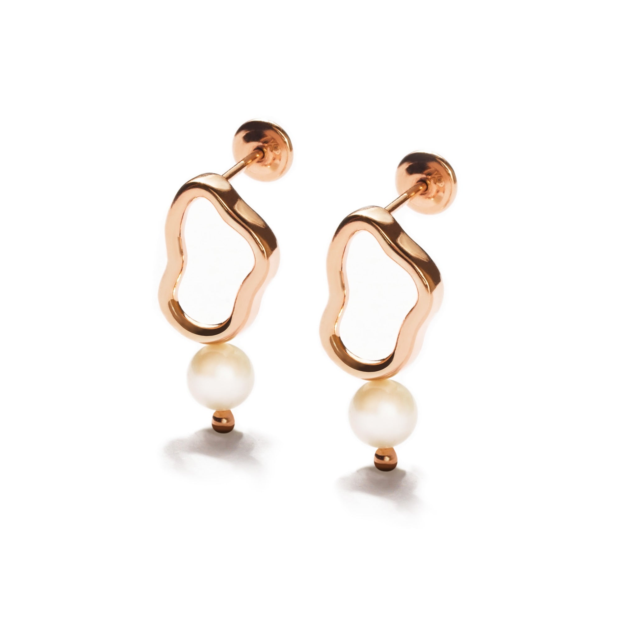 Juene Jewelry - SIERA PEARL GOLD EARRING - Juene Jewelry