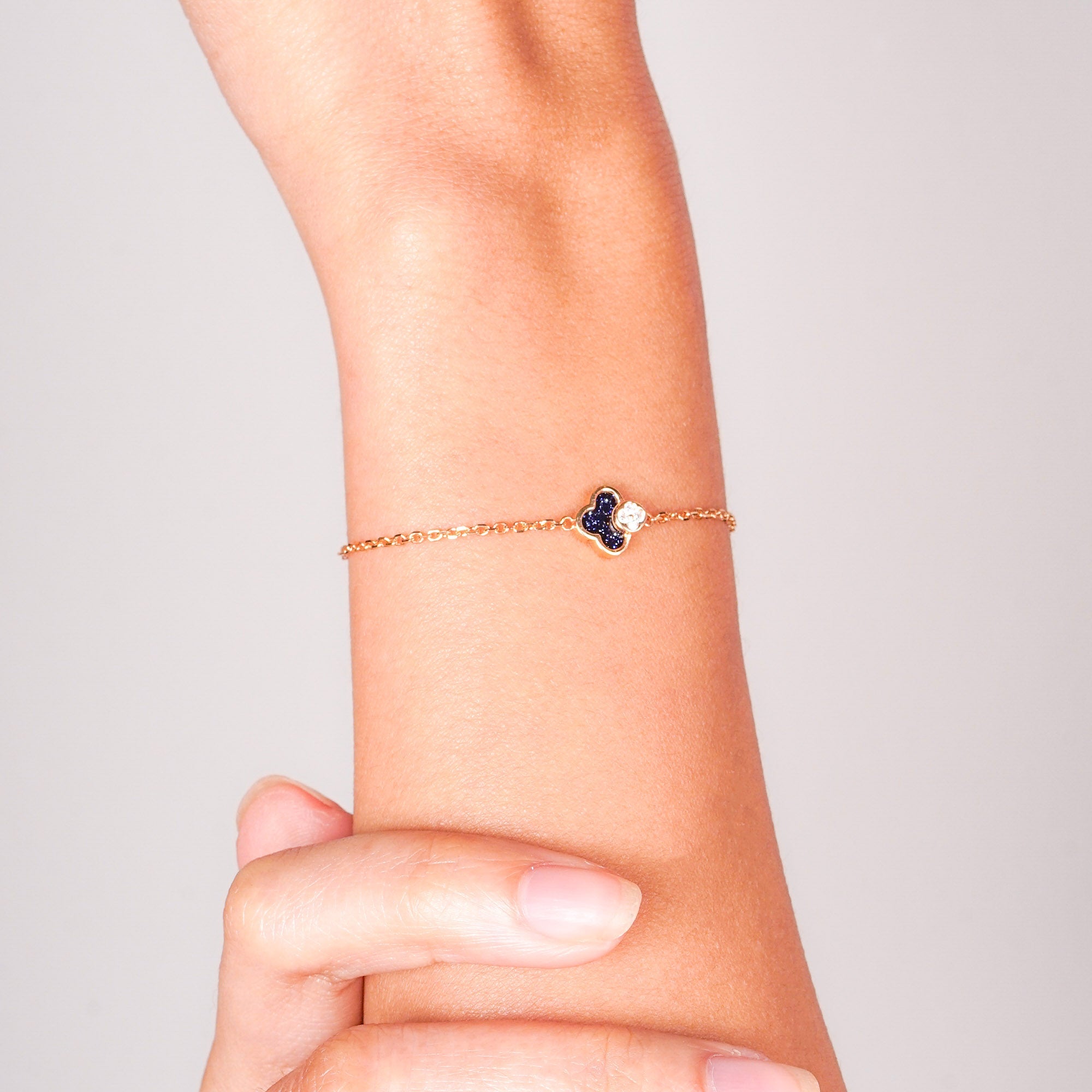 Lyra Gold Bracelet - Milky Way - Juene Jewelry