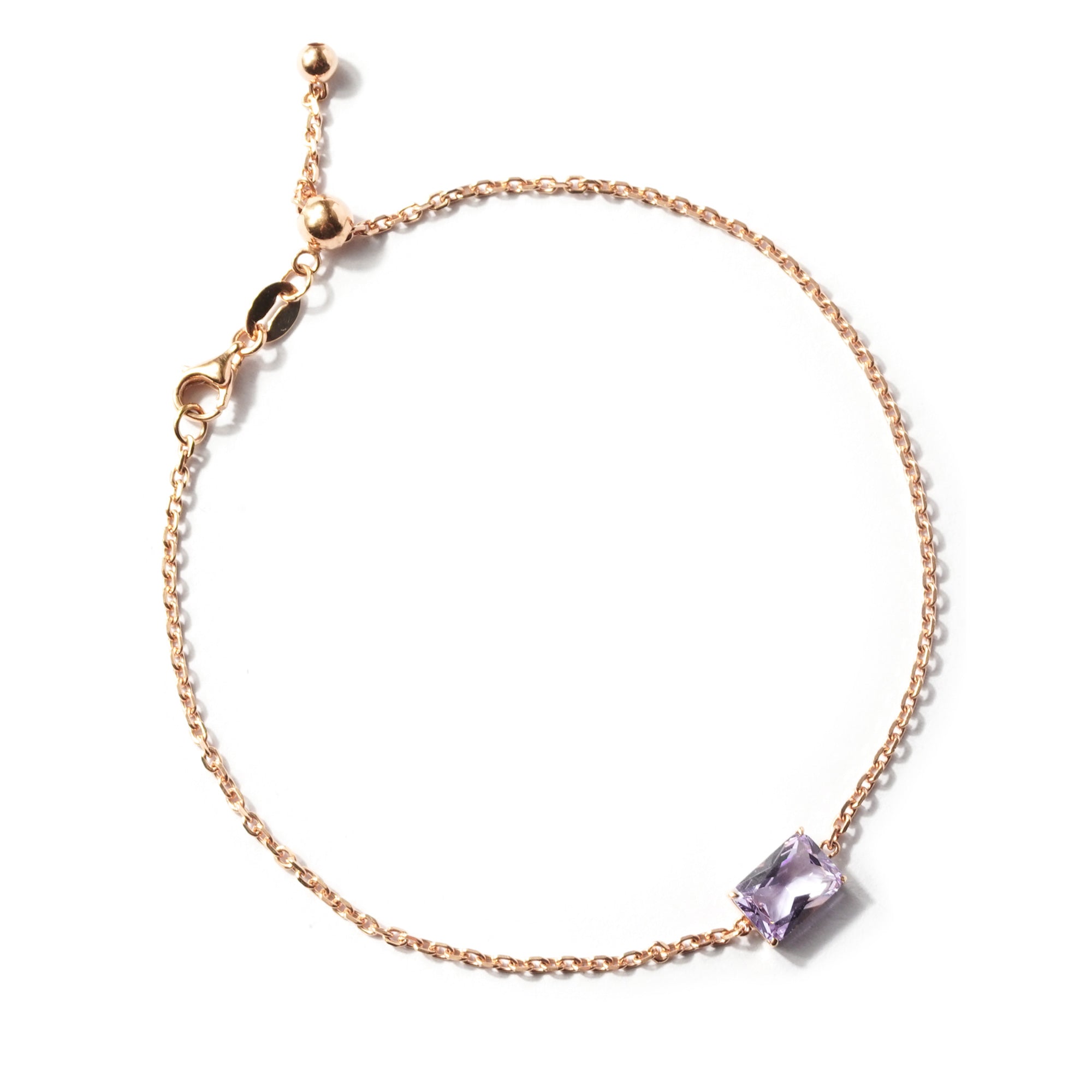 Malva Gold Bracelet - Violet - Juene Jewelry