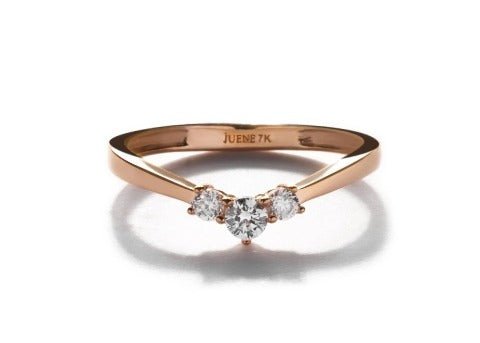 Mei Solitaire Gold Ring - Florence - Juene Jewelry