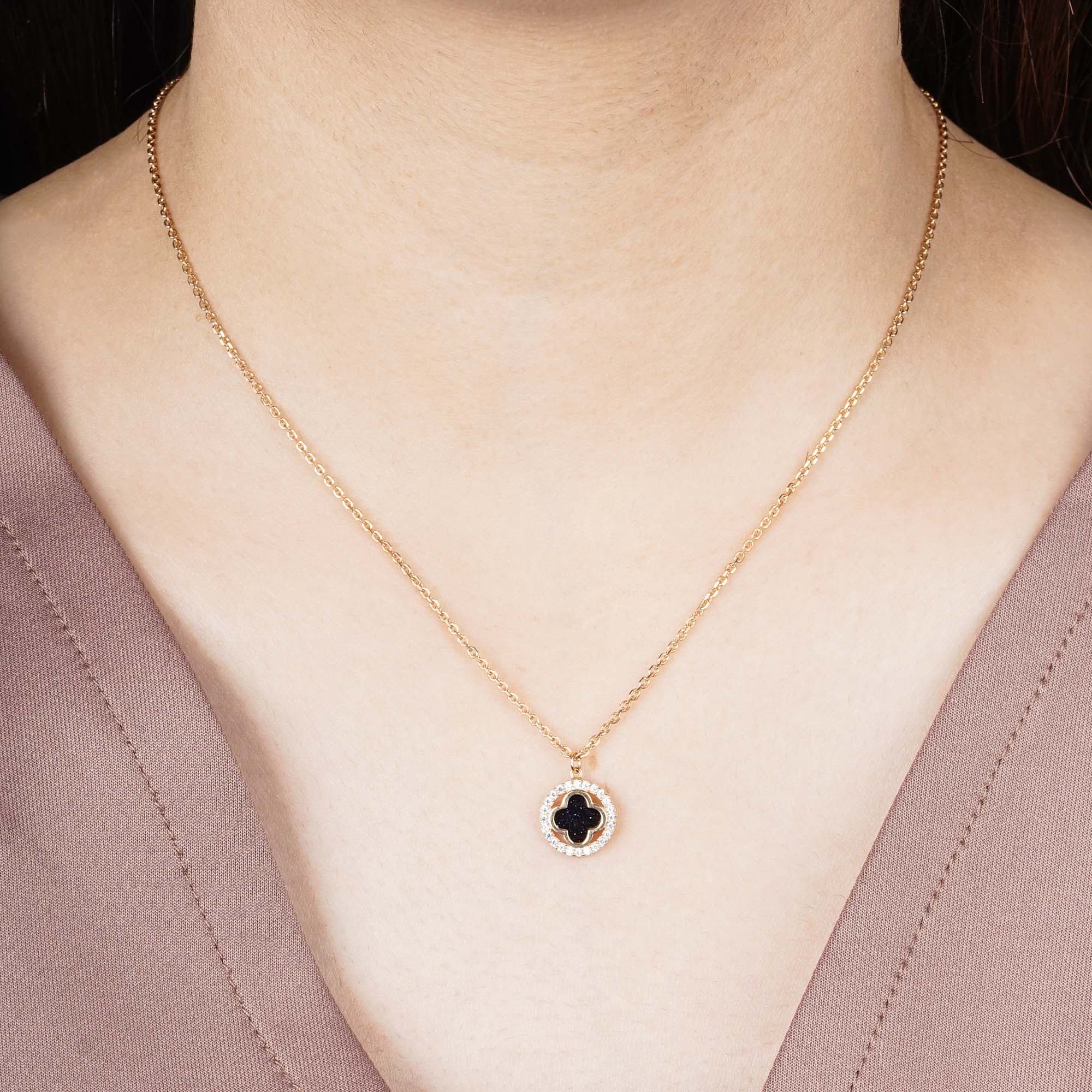 Nova Gold Necklace - Milky Way - Juene Jewelry