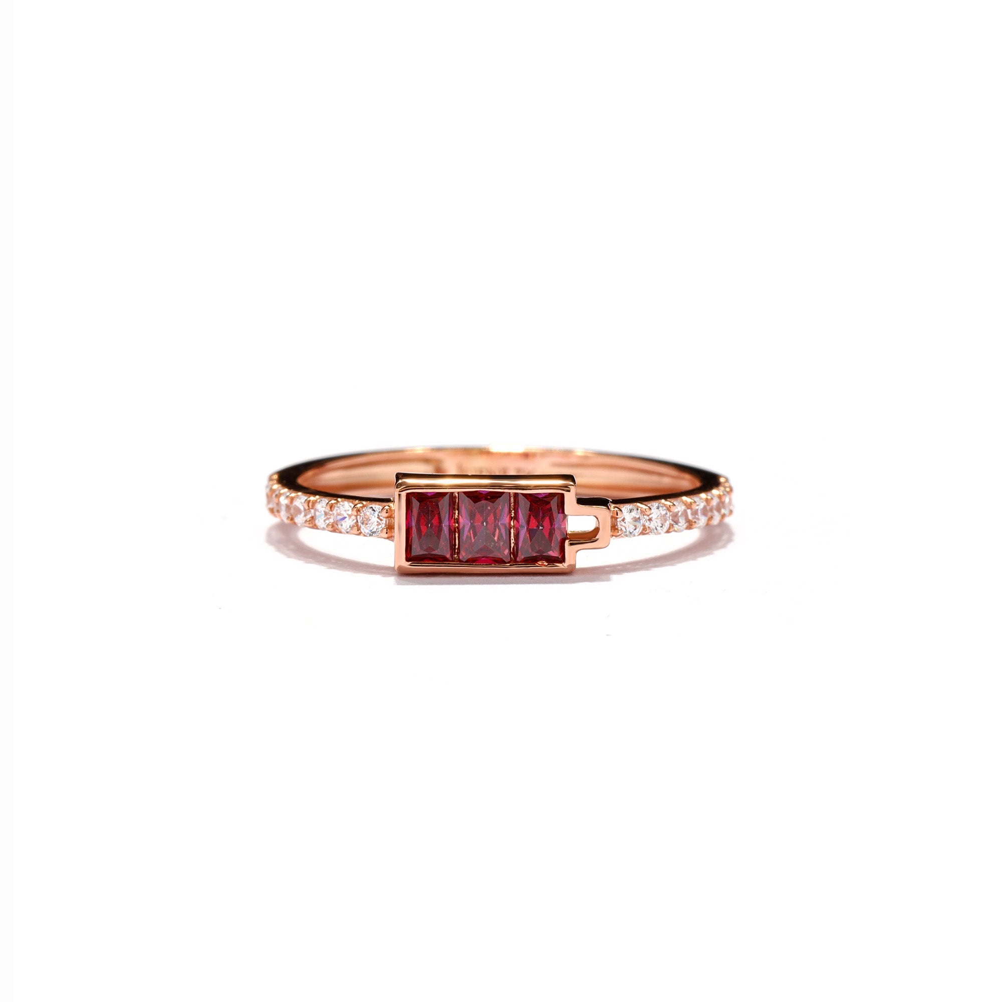 POWER RINGS 01 (merah) - Juene Jewelry