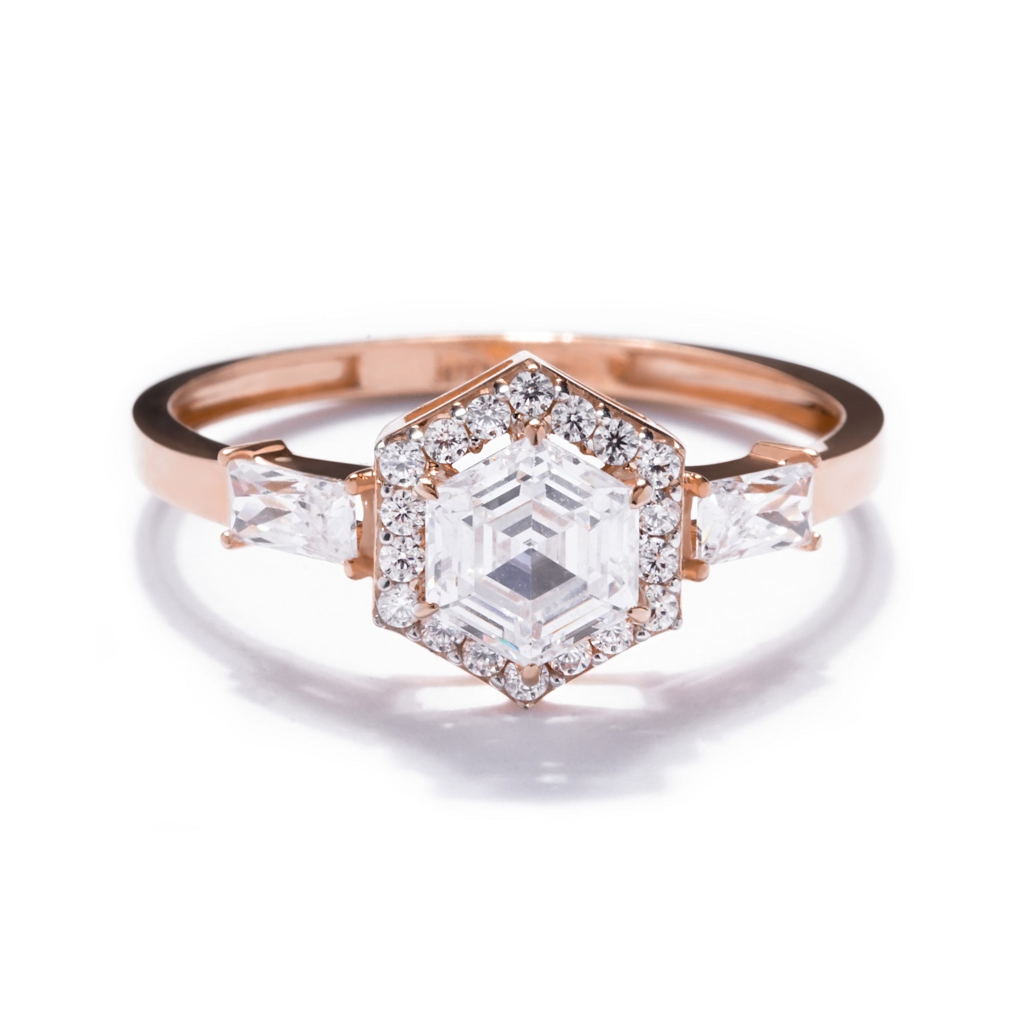 Reina Gold Ring - Sparkle & Joy - Juene Jewelry