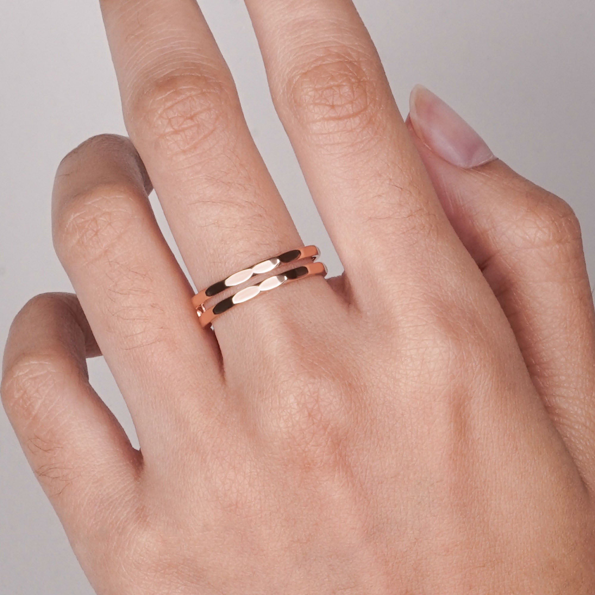 Rhea Gold Ring - Modest Collection - Juene Jewelry