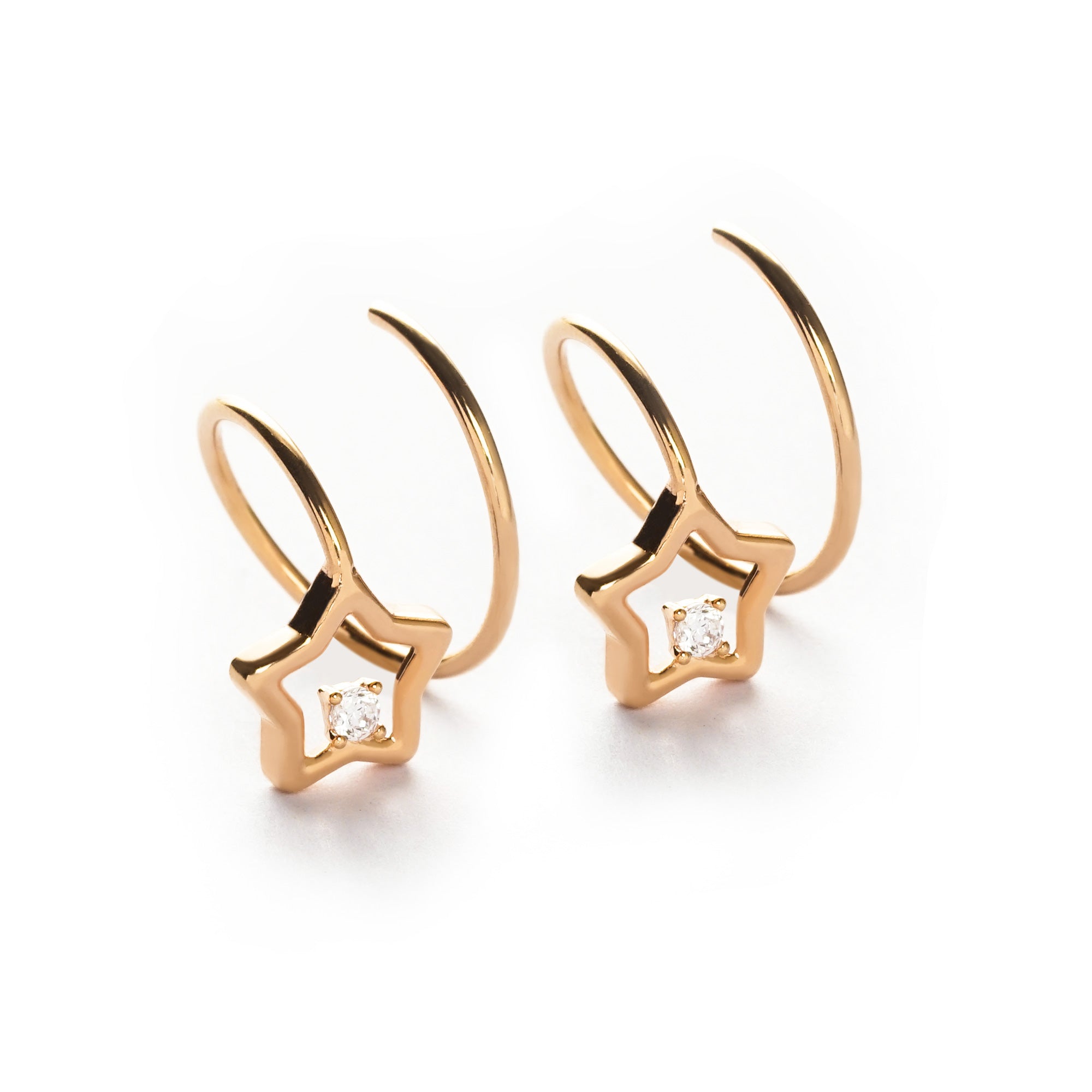 Shooting Star Earrings - Basic - Juene Jewelry