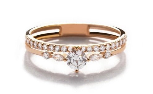 Sofia Solitaire Gold Ring - Florence - Juene Jewelry