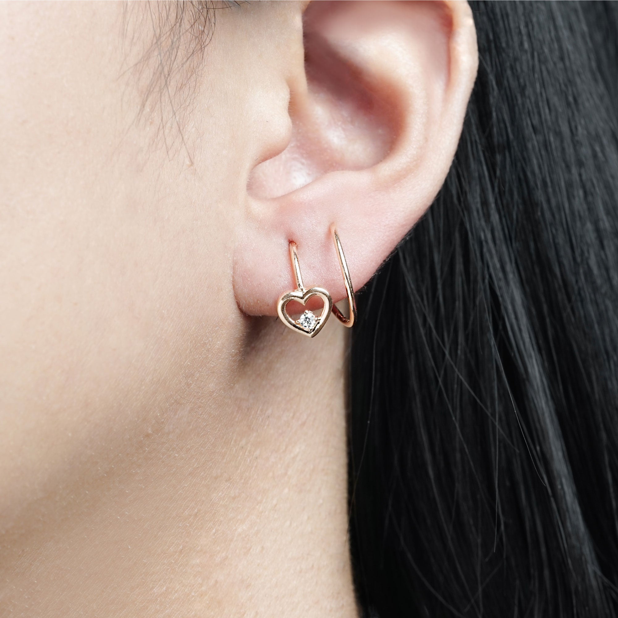 Warmest Heart earring - Basic - Juene Jewelry