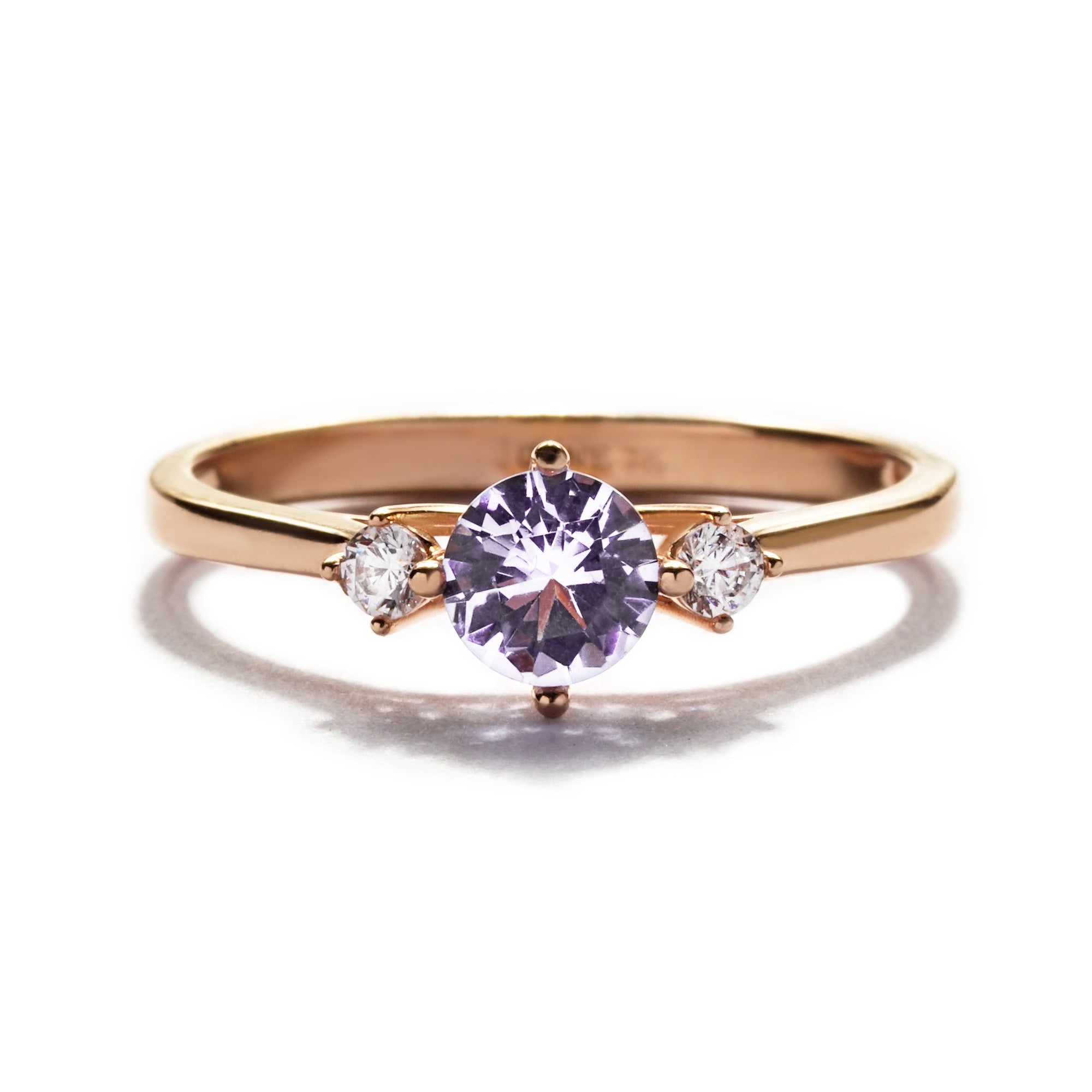 Yola Gold Ring - Violet - Juene Jewelry